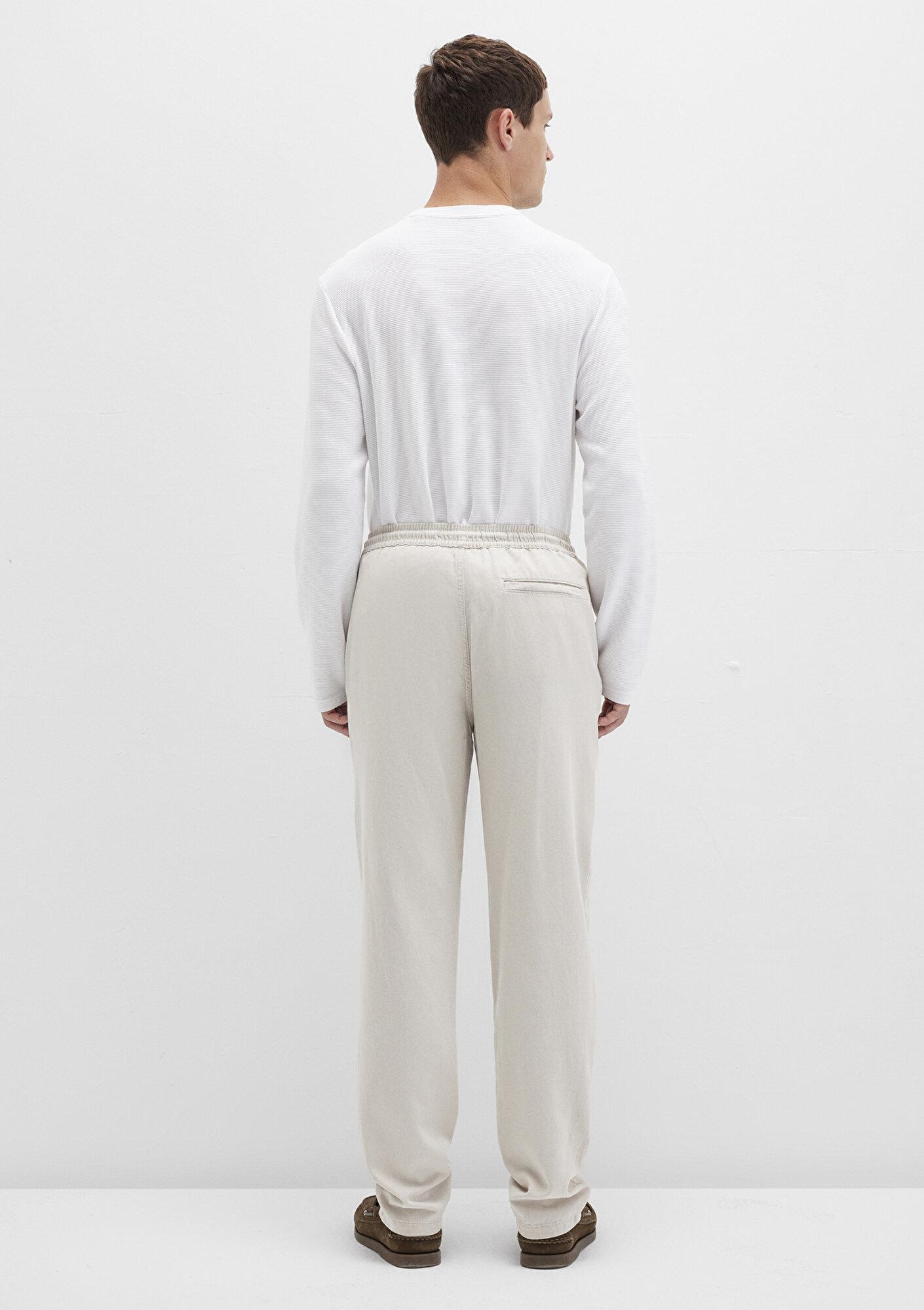 Mavi Ekru (TENCEL™) Liyosel Karışımlı Jogger Pantolon 0010168-70144