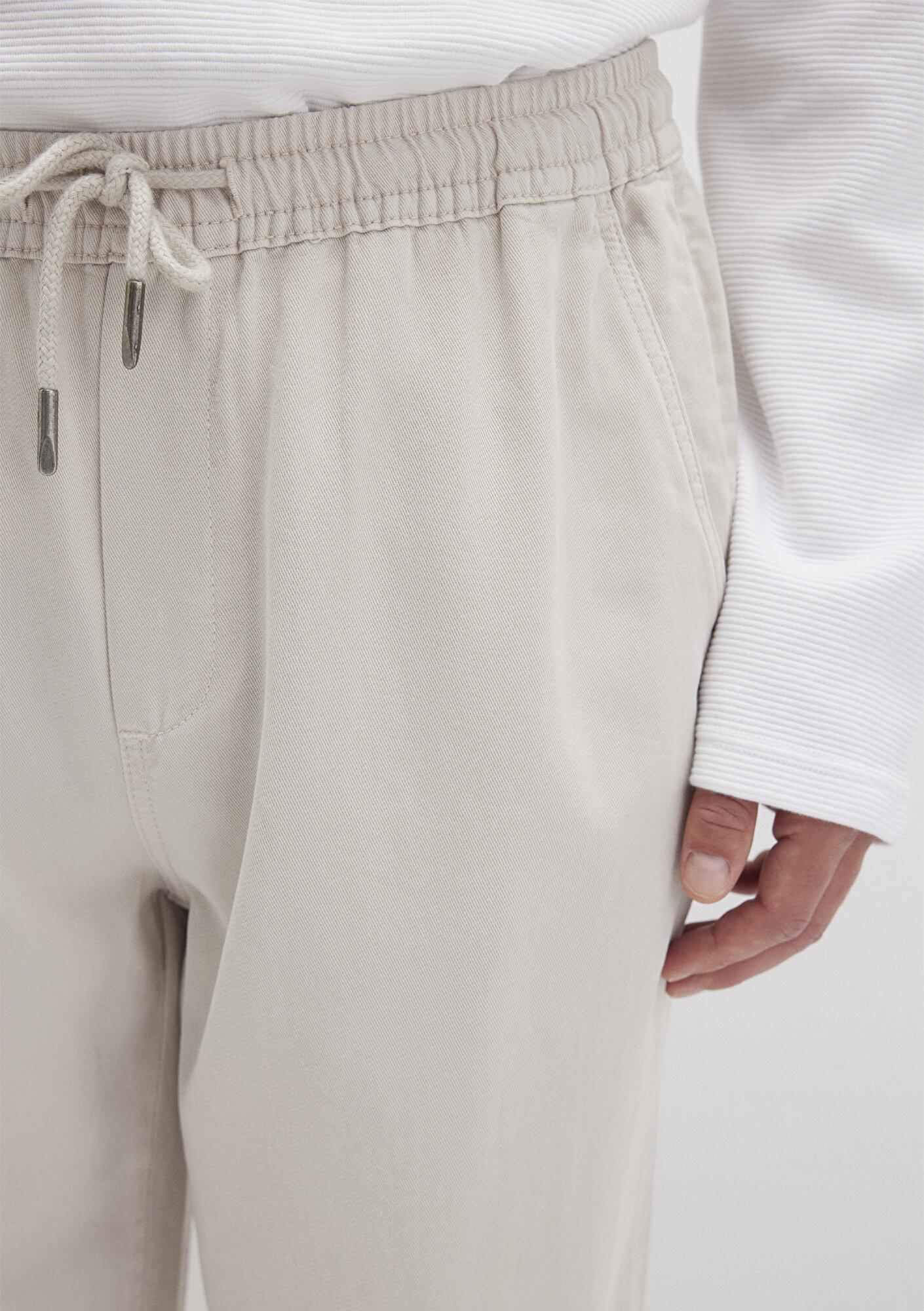 Mavi Ekru (TENCEL™) Liyosel Karışımlı Jogger Pantolon 0010168-70144