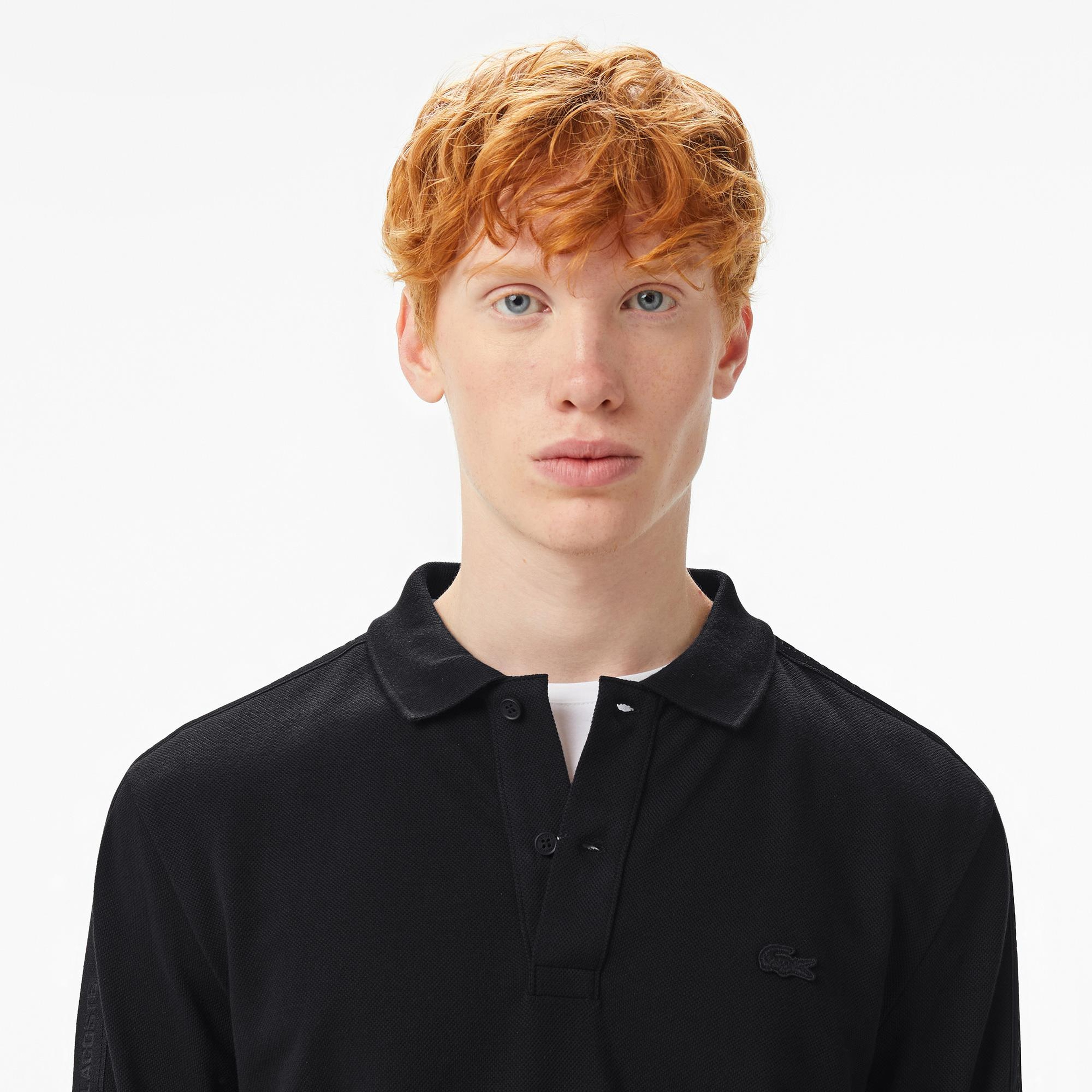 Lacoste Erkek Regular Fit Uzun Kollu Siyah Polo