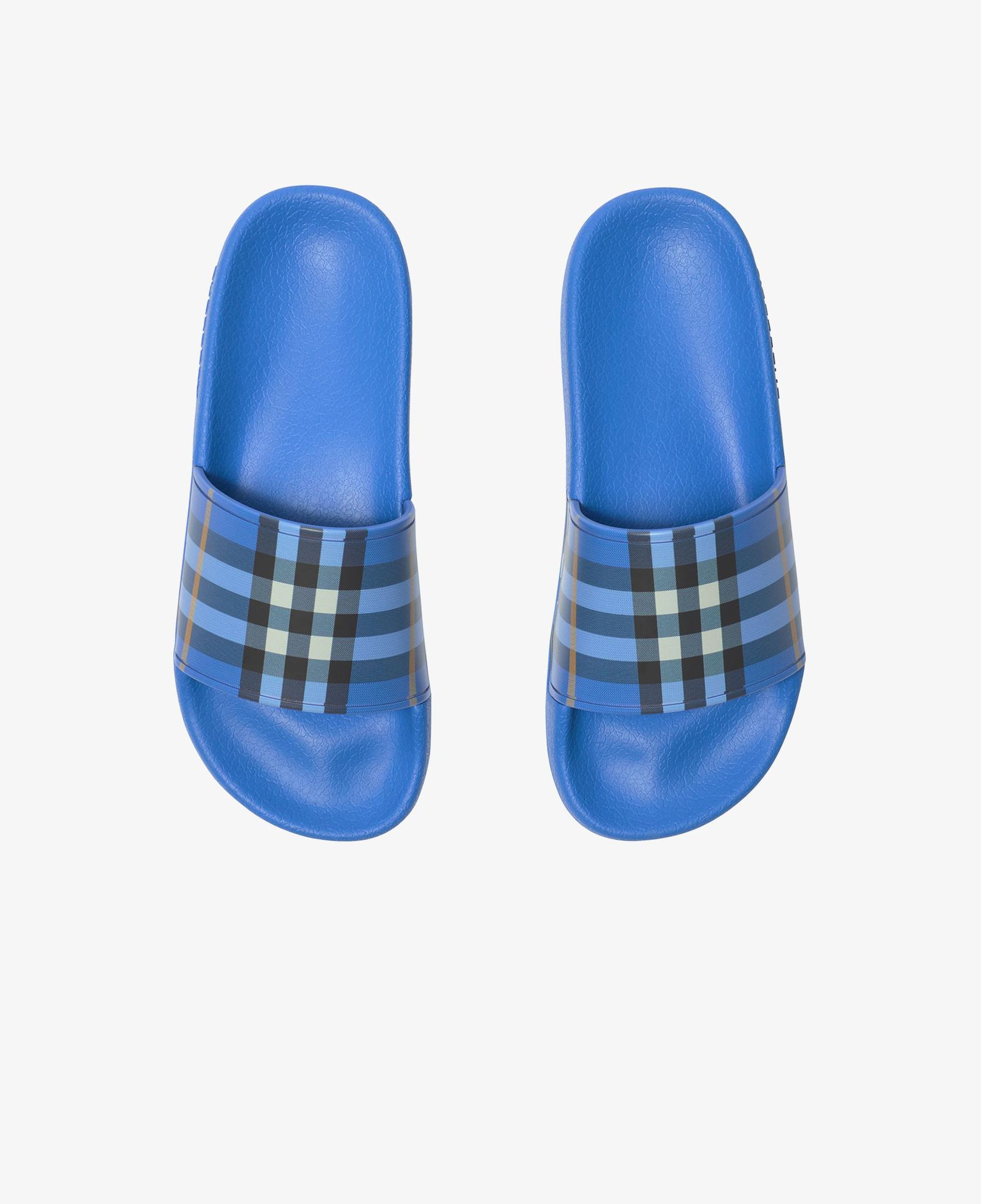 Burberry Check Çocuk Mavi Terlik