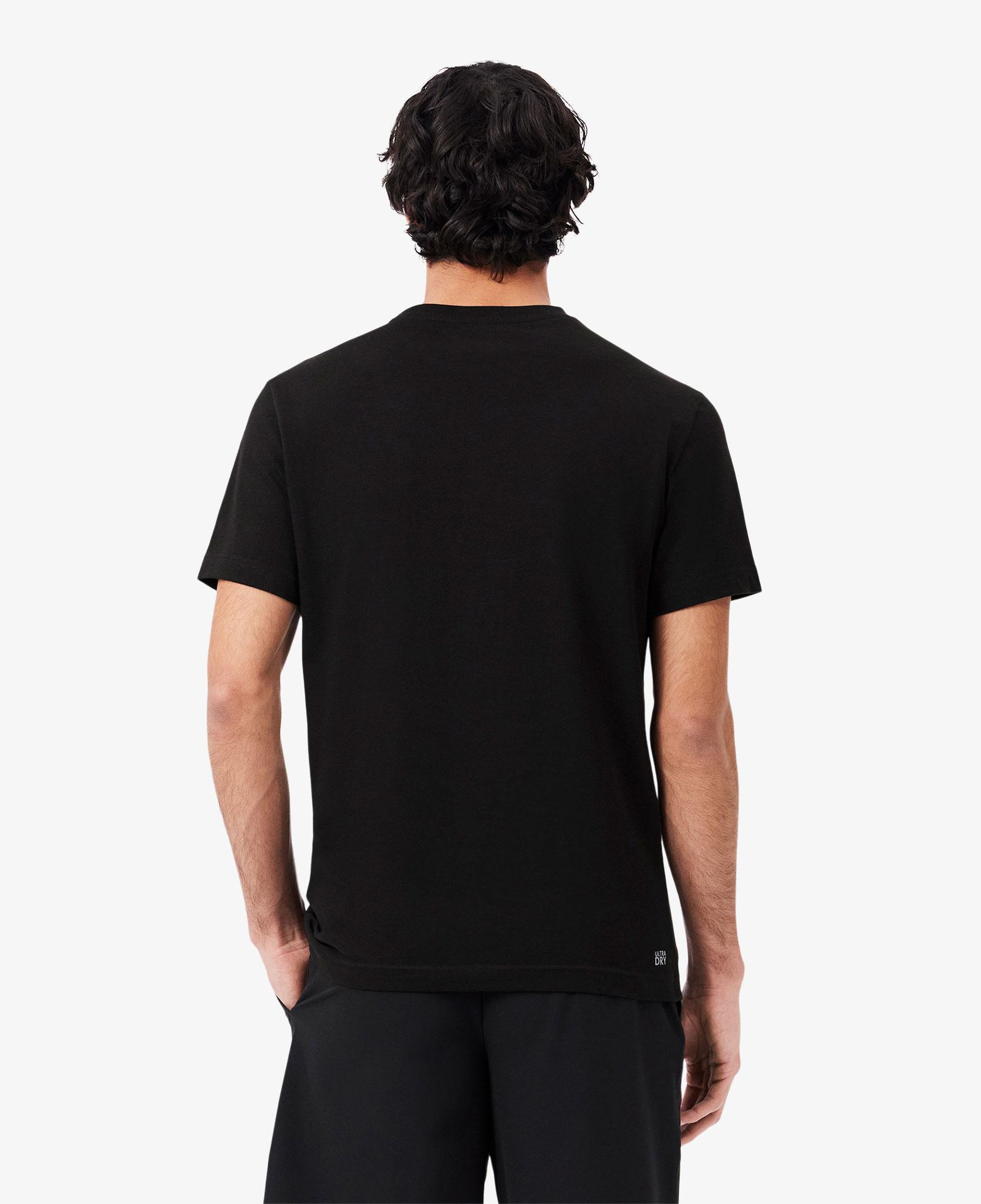 Lacoste Erkek Regular Fit Bisiklet Yaka Baskılı Siyah T-Shirt