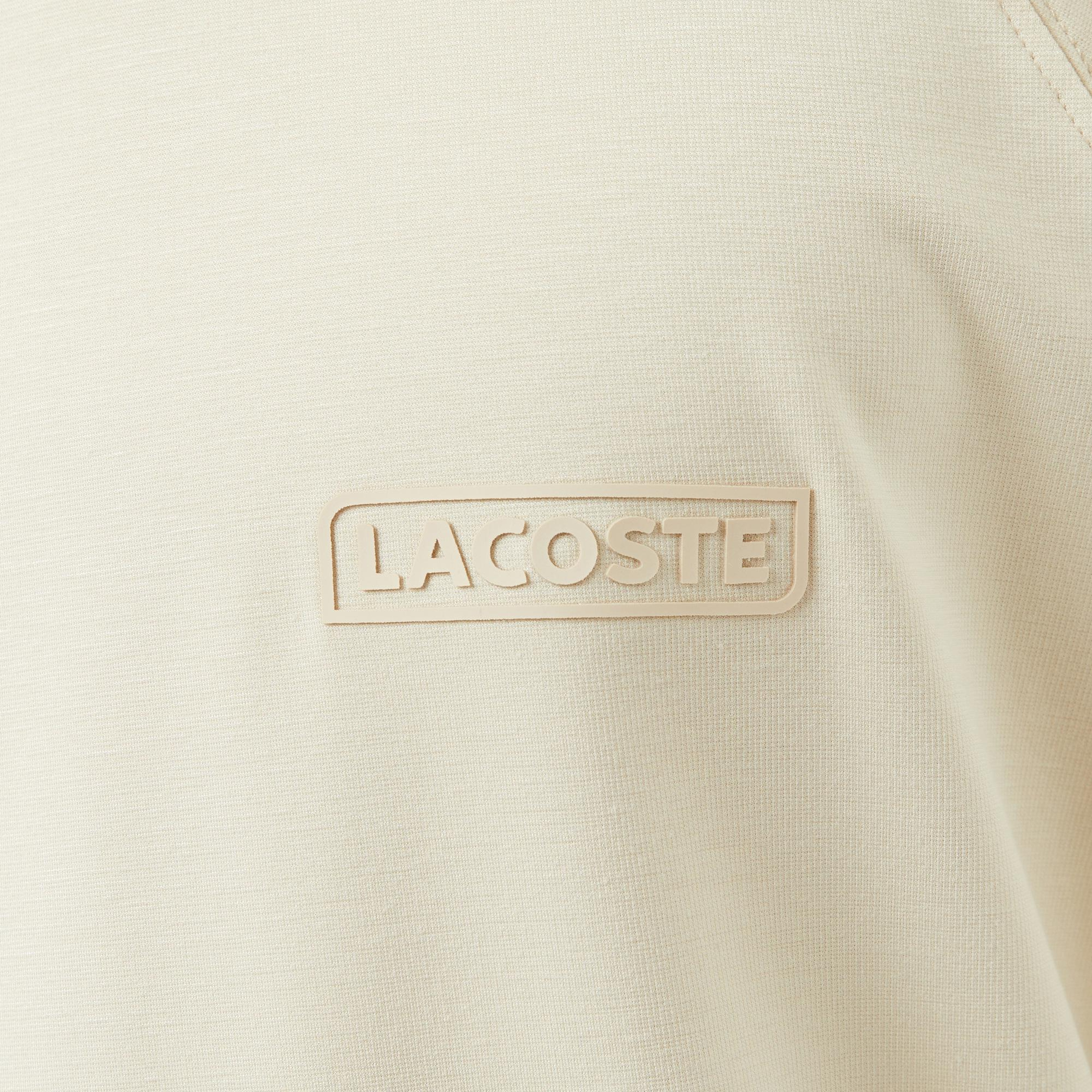 Lacoste Erkek Oversize Fit Bisiklet Yaka Bej T-Shirt