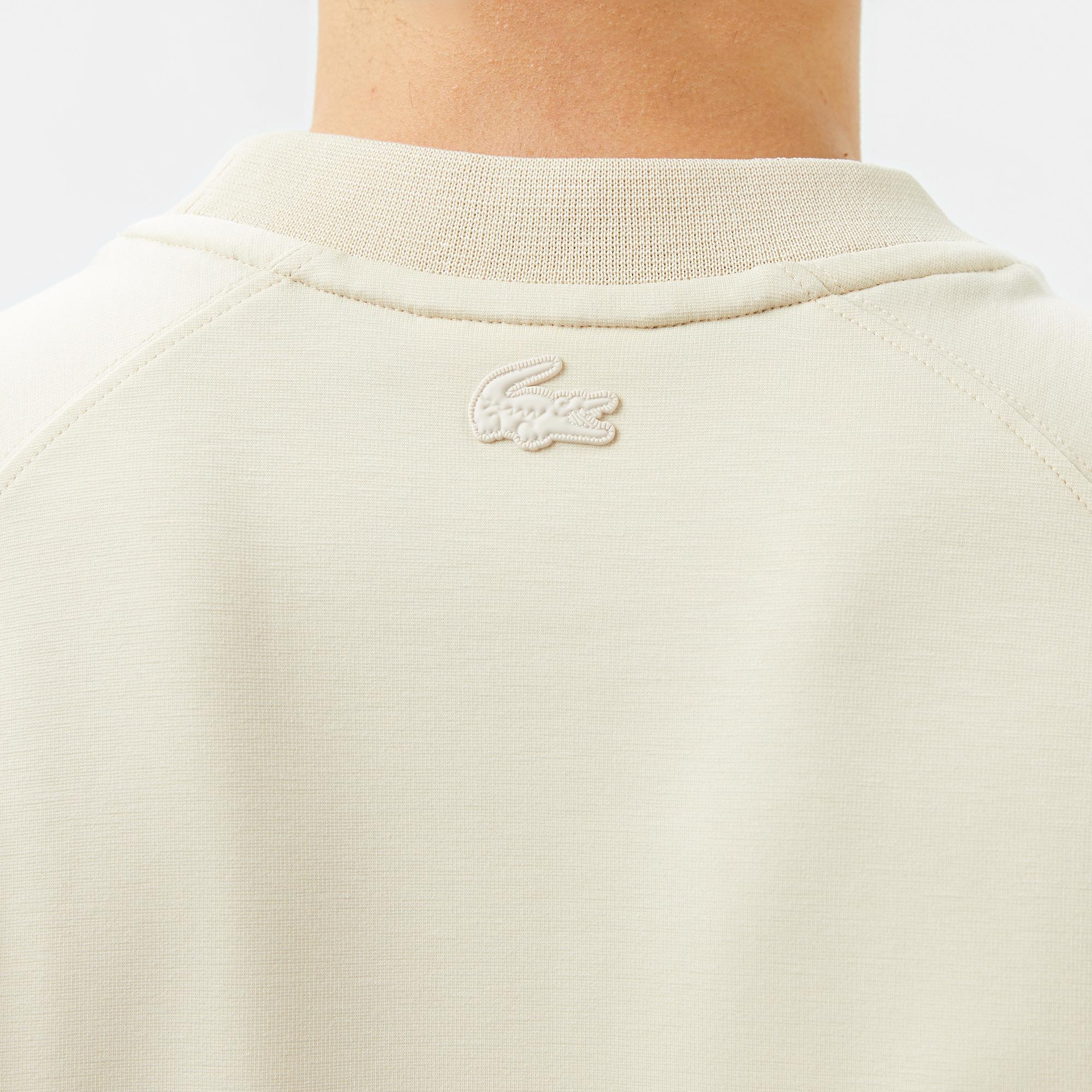 Lacoste Erkek Oversize Fit Bisiklet Yaka Bej T-Shirt