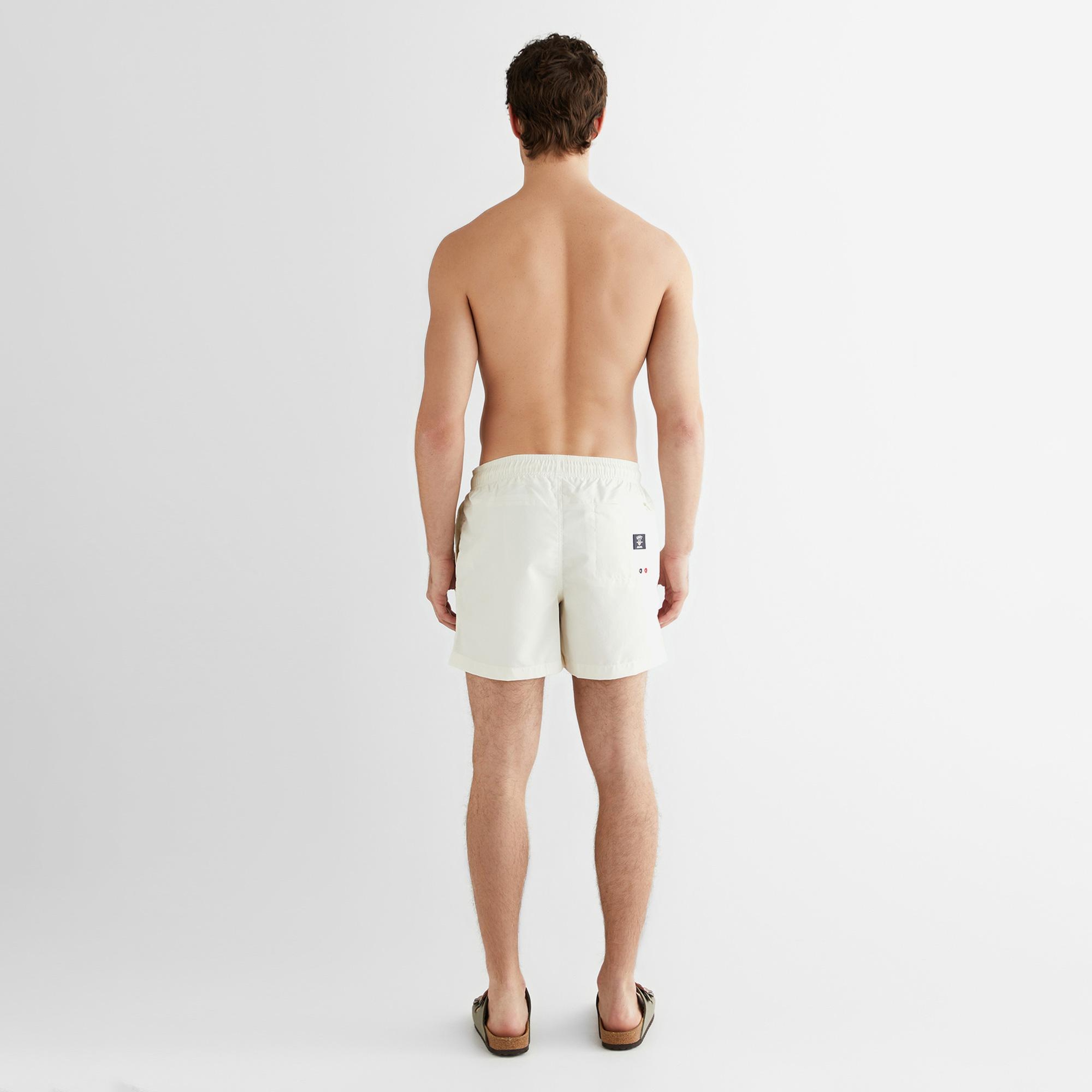 GANT Erkek Krem Regular Fit Logolu Mayo Şort