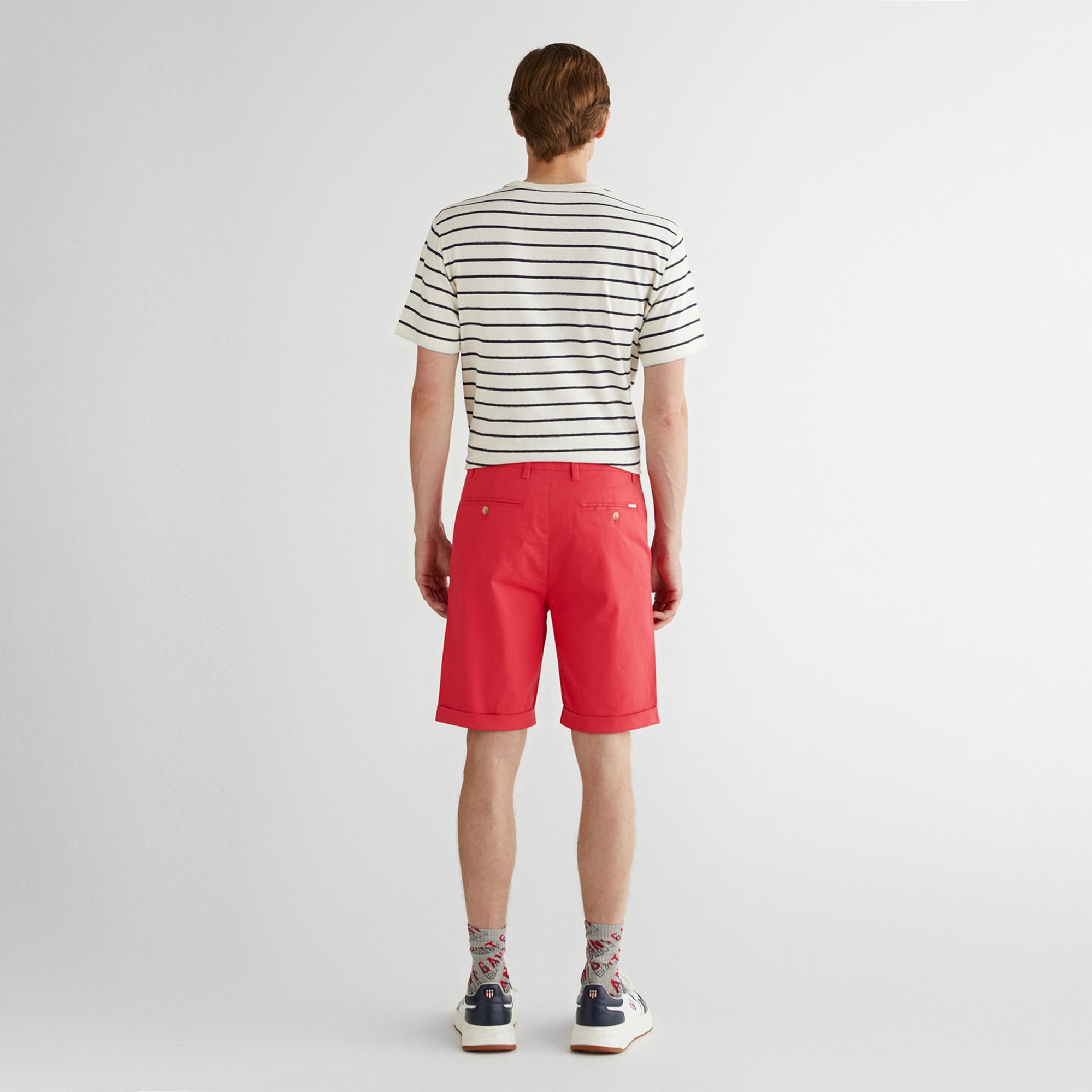 GANT Erkek Kırmızı Slim Fit Şort