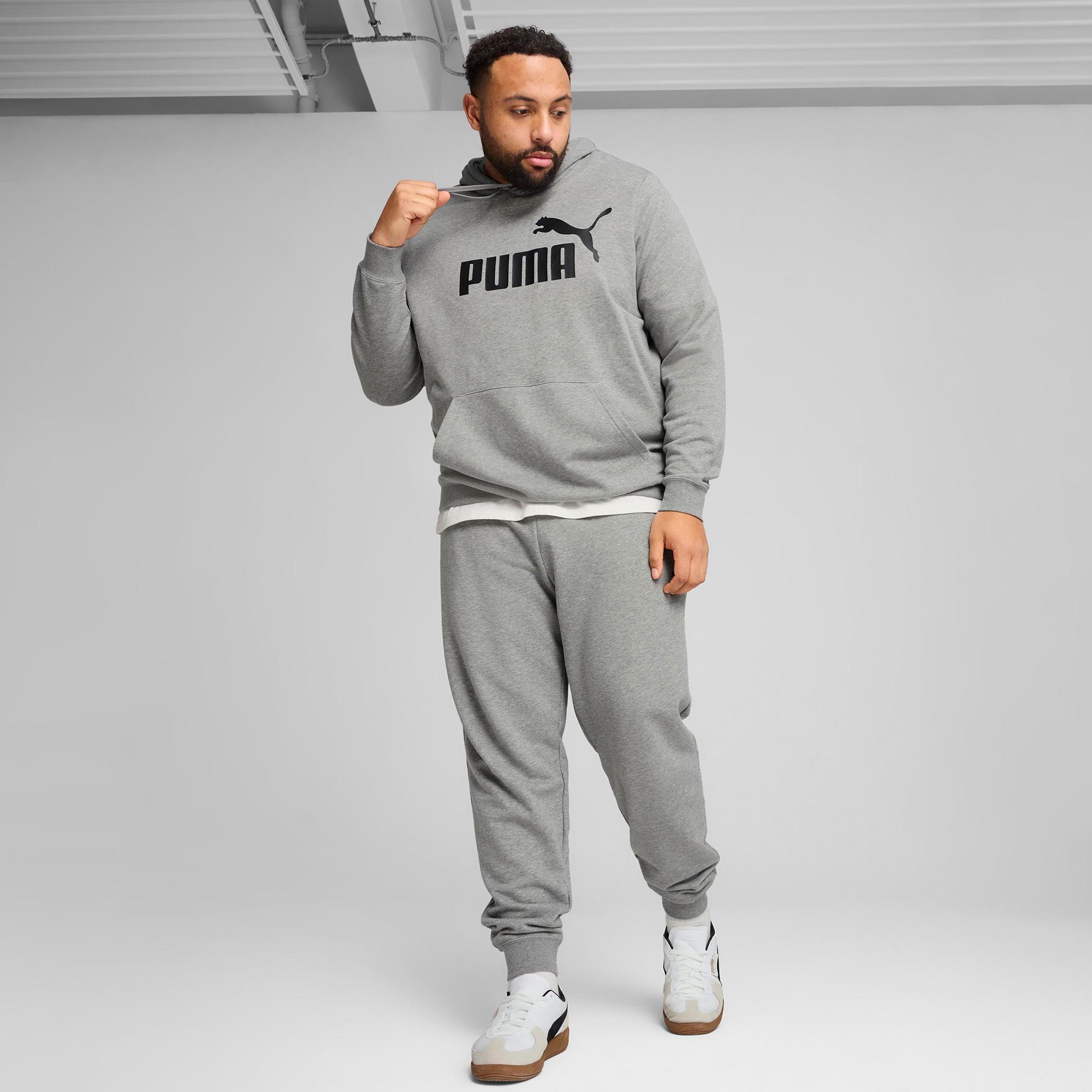 Puma Essential No. 1 Logo Erkek Gri Sweatshirt