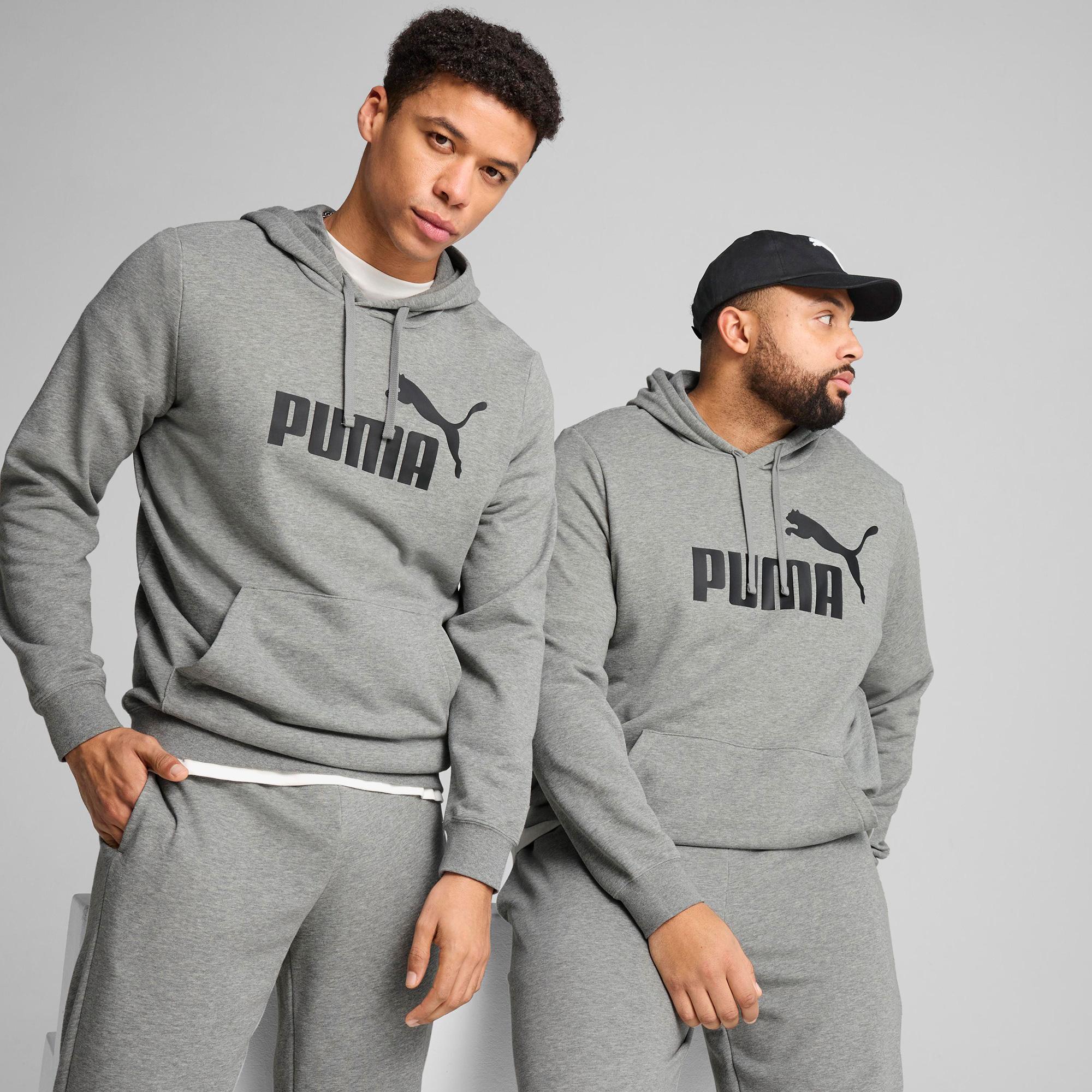 Puma Essential No. 1 Logo Erkek Gri Sweatshirt