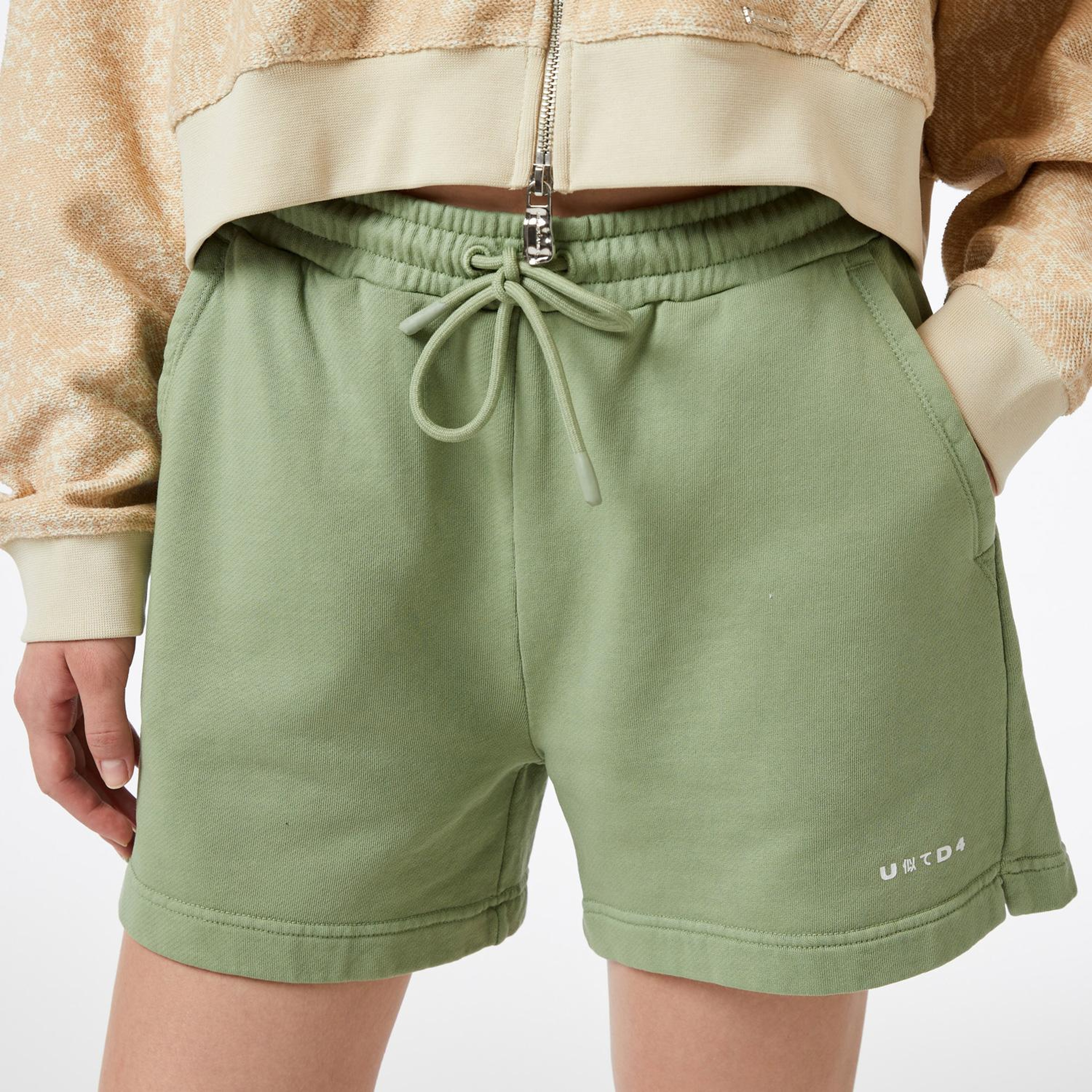 UNITED4 Kadın Haki Şort