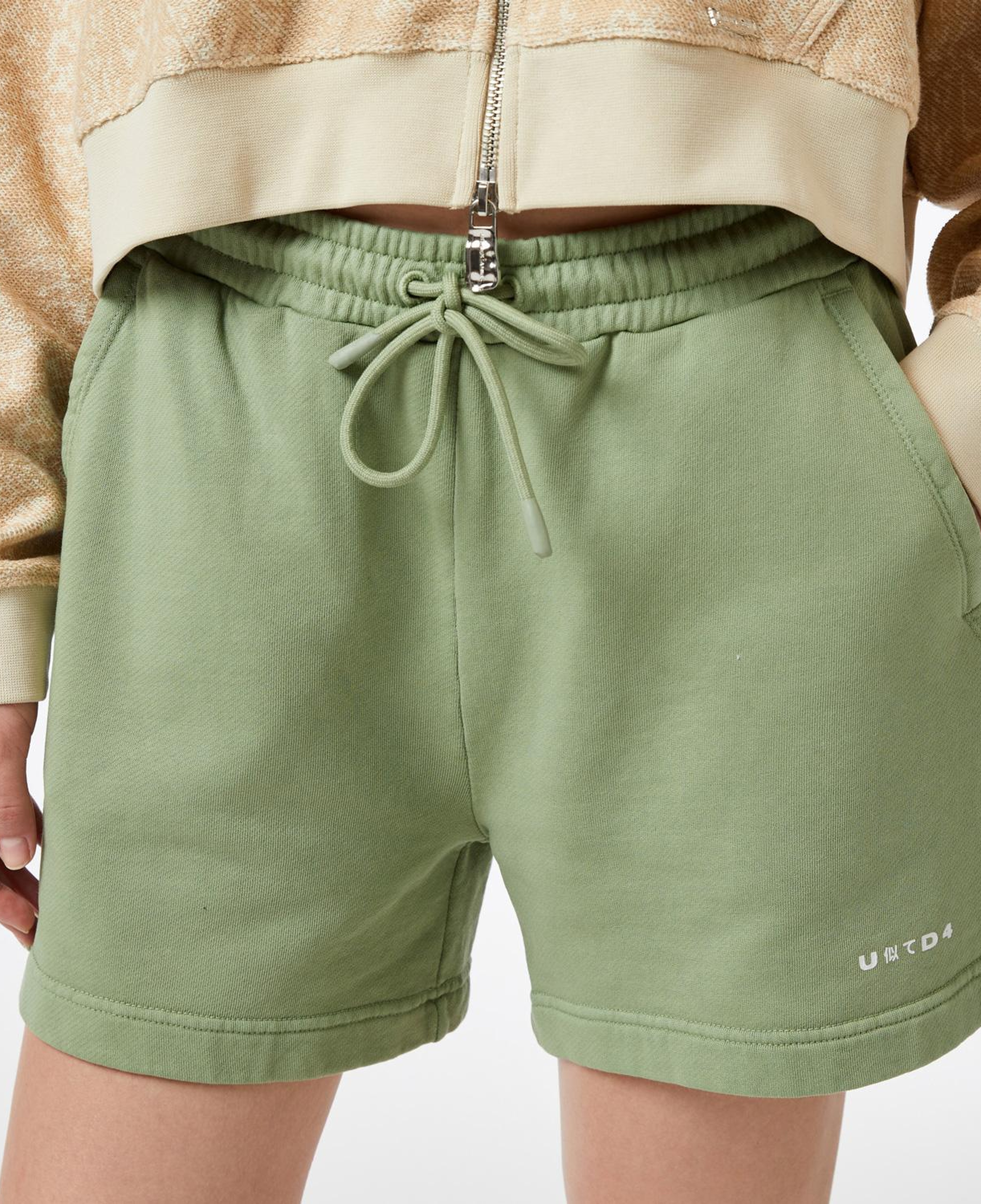 UNITED4 Kadın Haki Şort