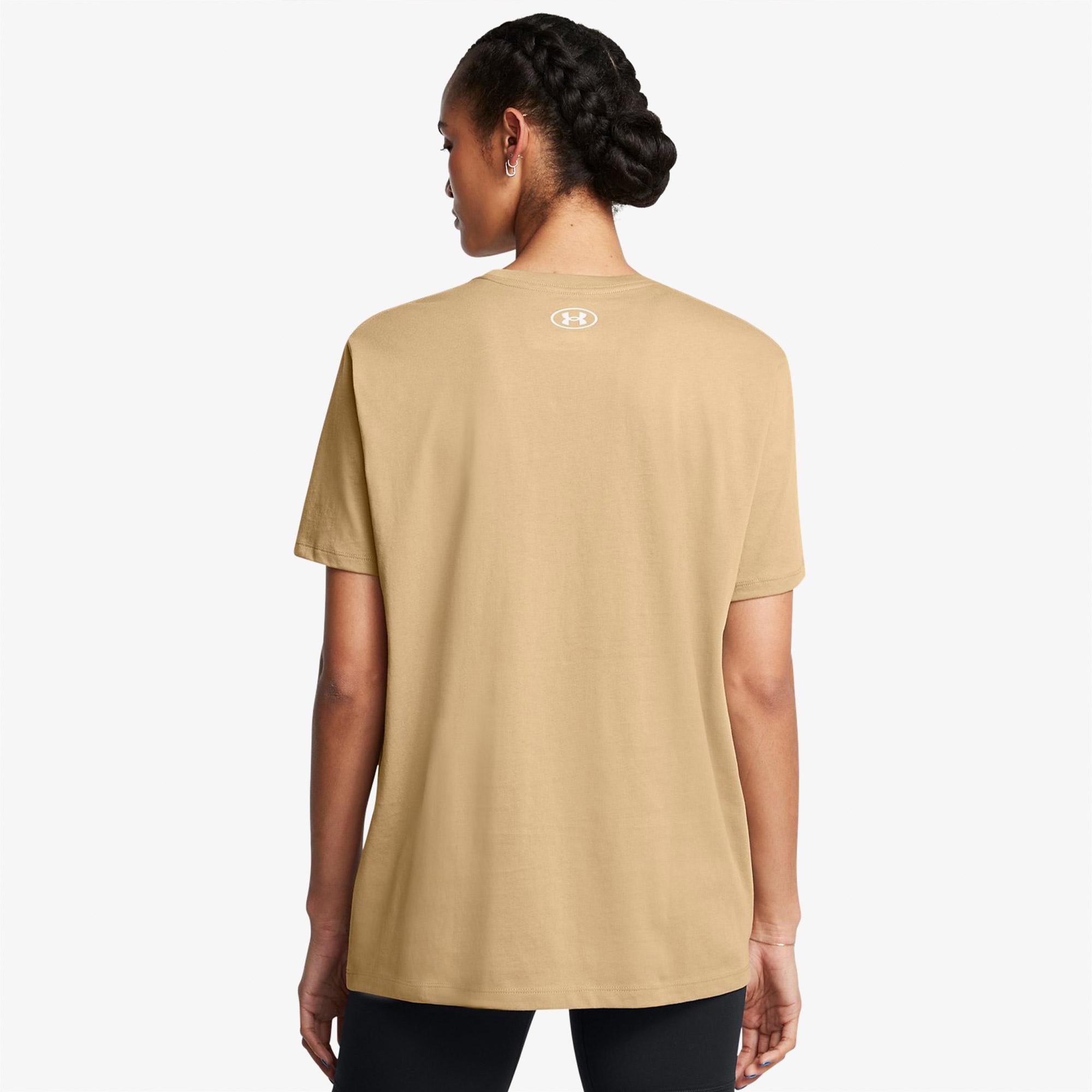 Under Armour Bfos Logo Kadın Kahverengi Günlük T-Shirt