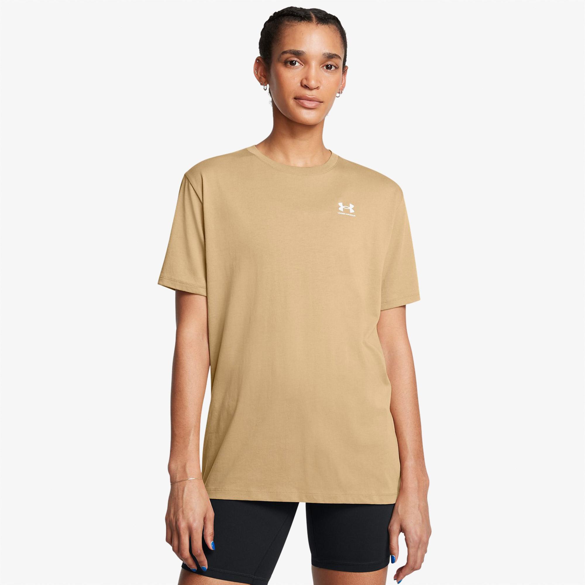 Under Armour Bfos Logo Kadın Kahverengi Günlük T-Shirt