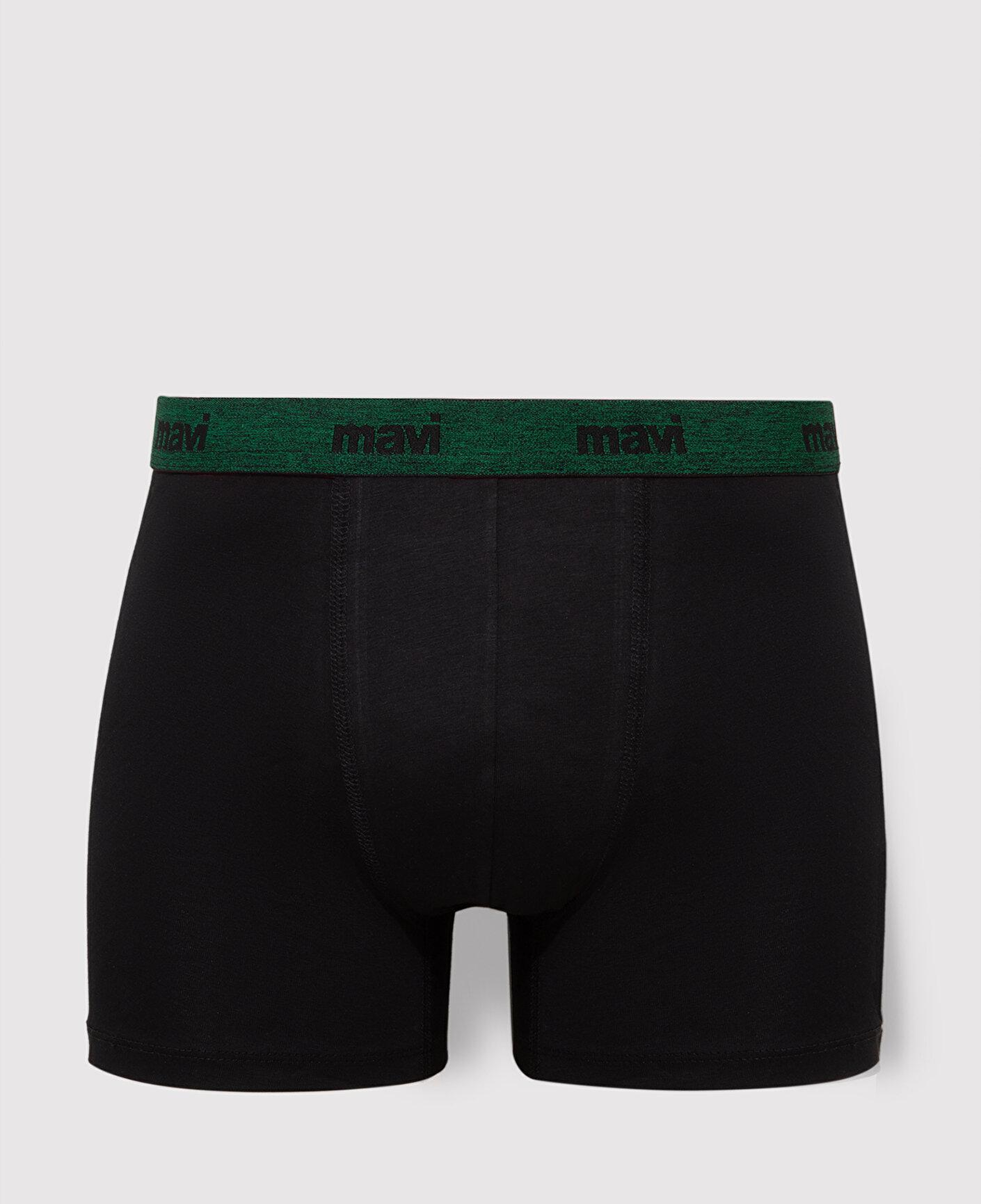 Mavi 3lü Siyah Basic Boxer 0911408-85585