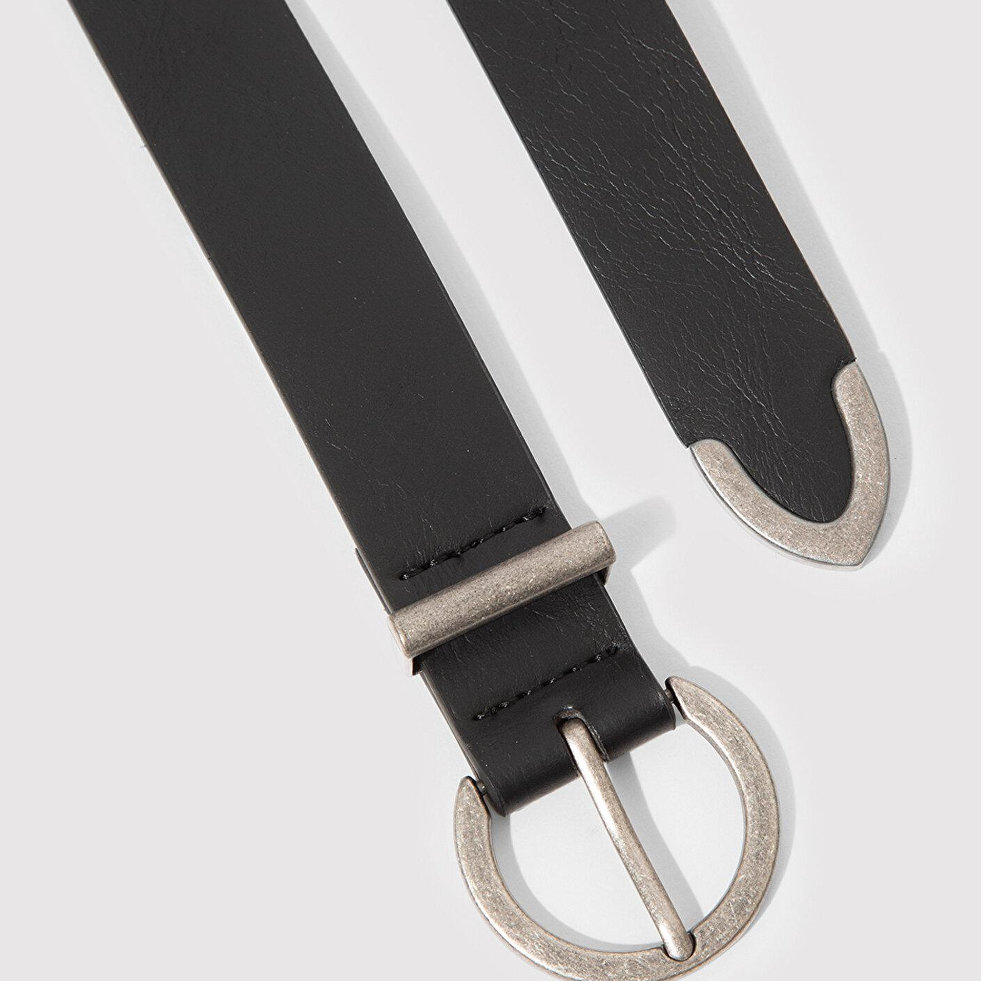 Mavi Siyah Suni Deri Kemer 196034-900