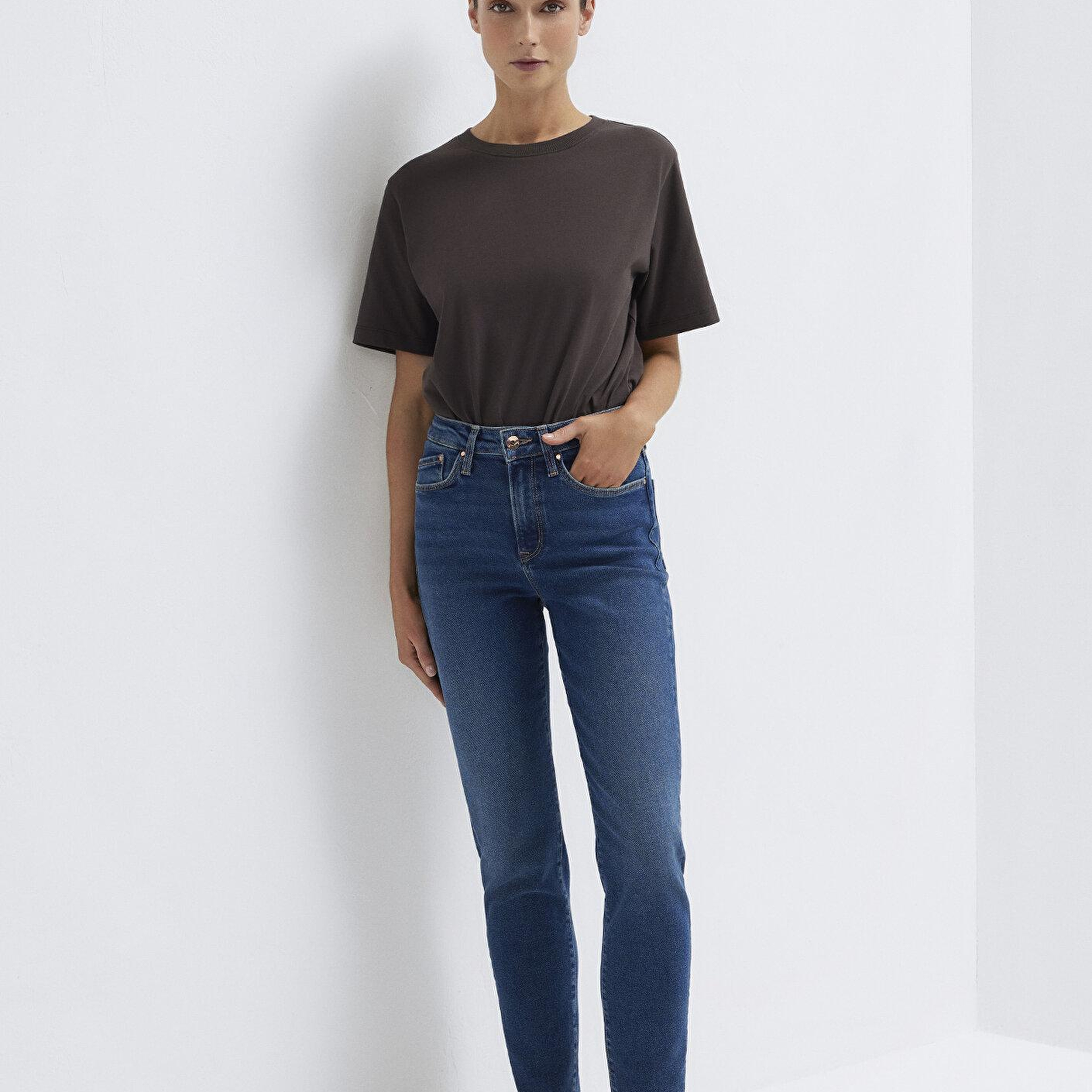 Mavi Cindy Gold Shape Koyu Mavi Jean Pantolon 100277-33687