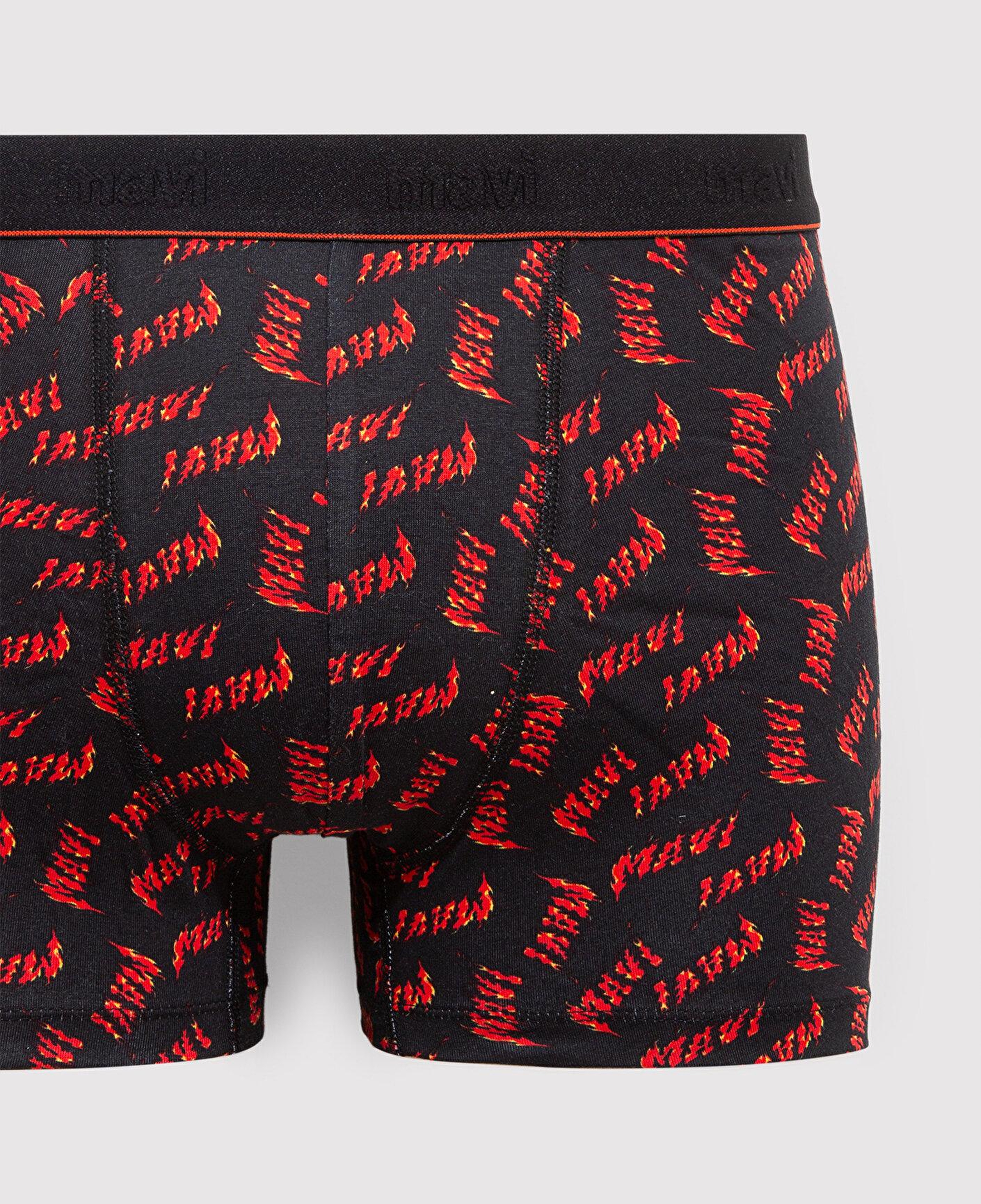 Mavi Baskılı Siyah Boxer 0911306-900