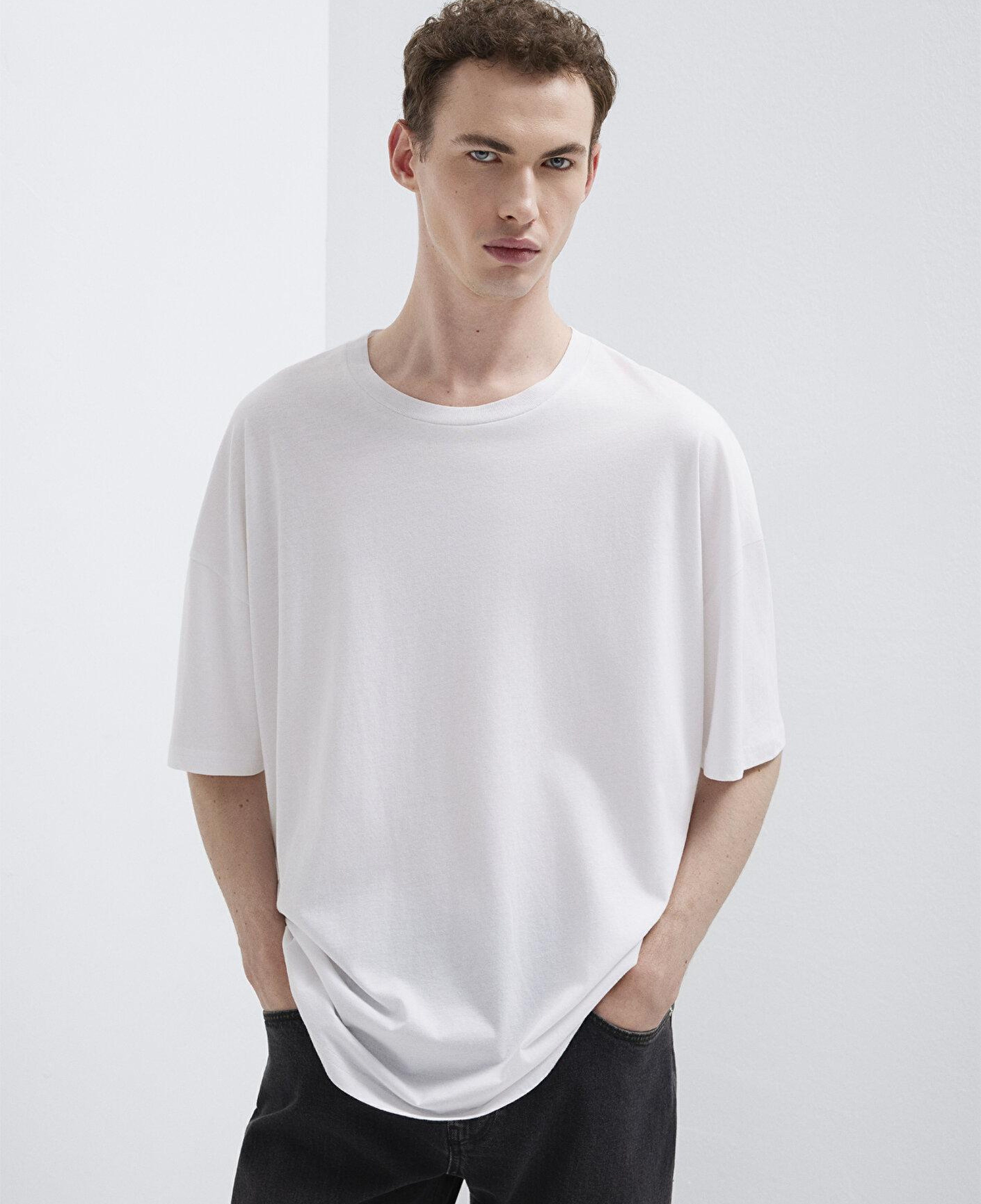 Mavi 2li Oversize Basic Tişört Oversize / Geniş Kesim 0612162-620