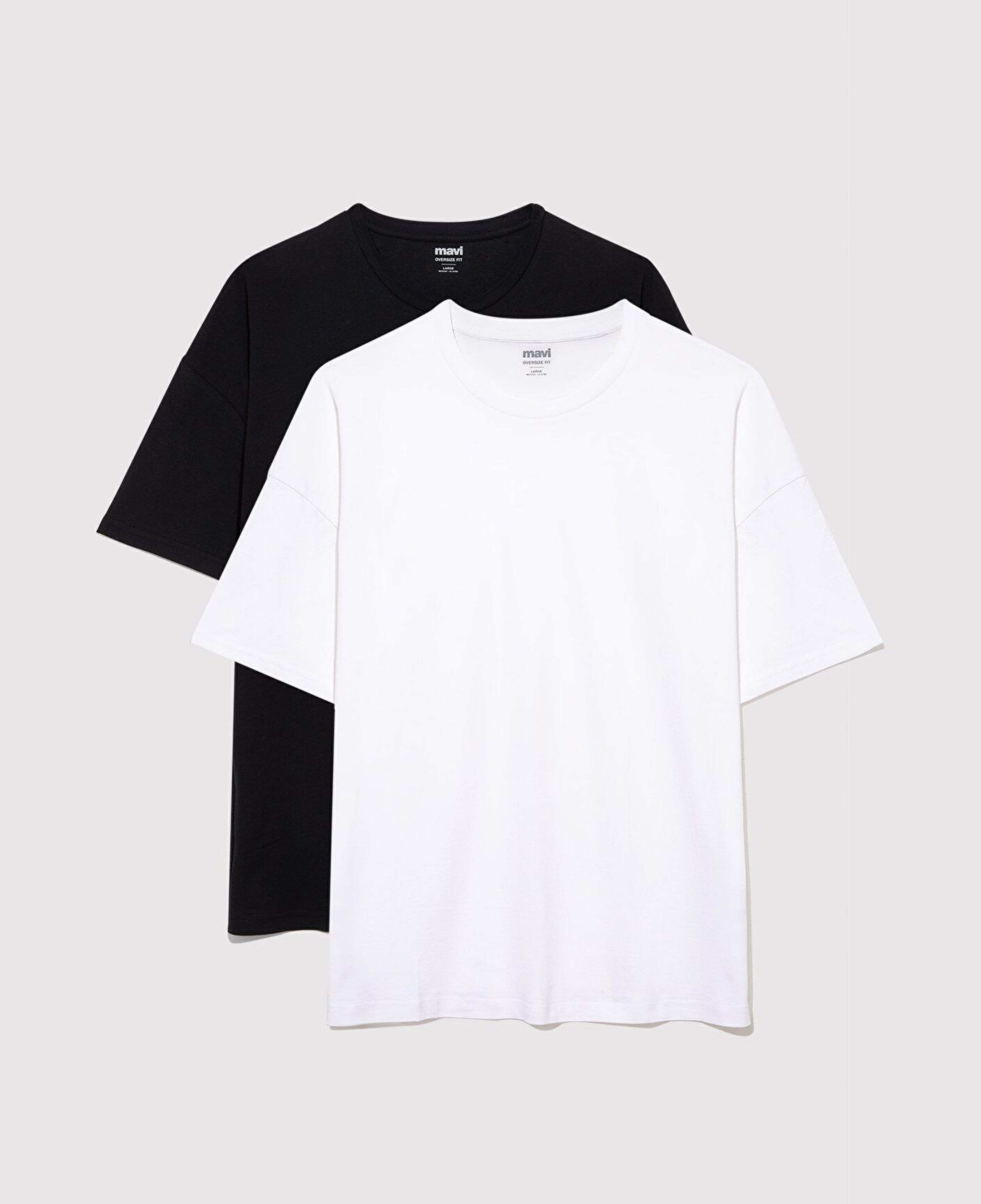 Mavi 2li Oversize Basic Tişört Oversize / Geniş Kesim 0612162-620