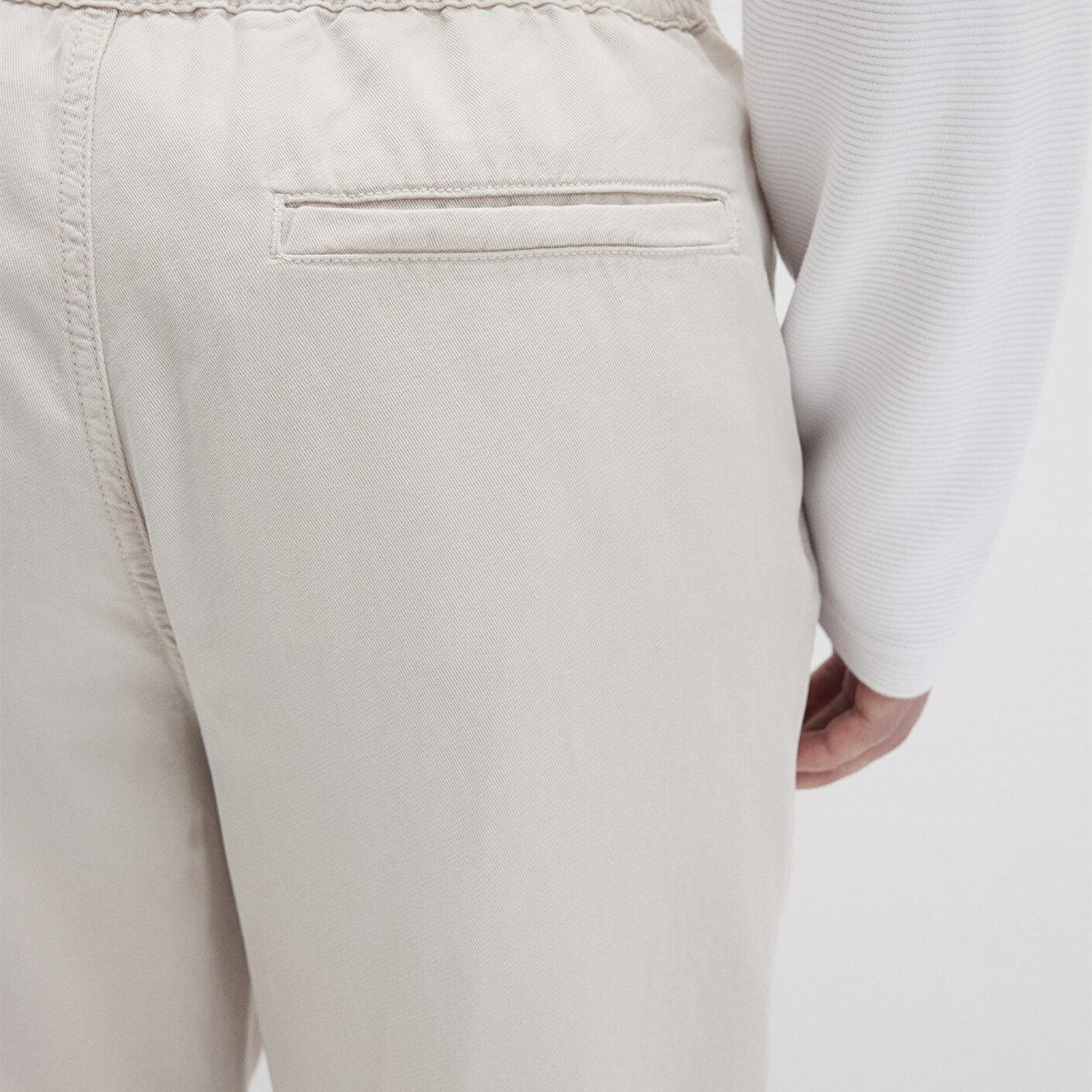 Mavi Ekru (TENCEL™) Liyosel Karışımlı Jogger Pantolon 0010168-70144