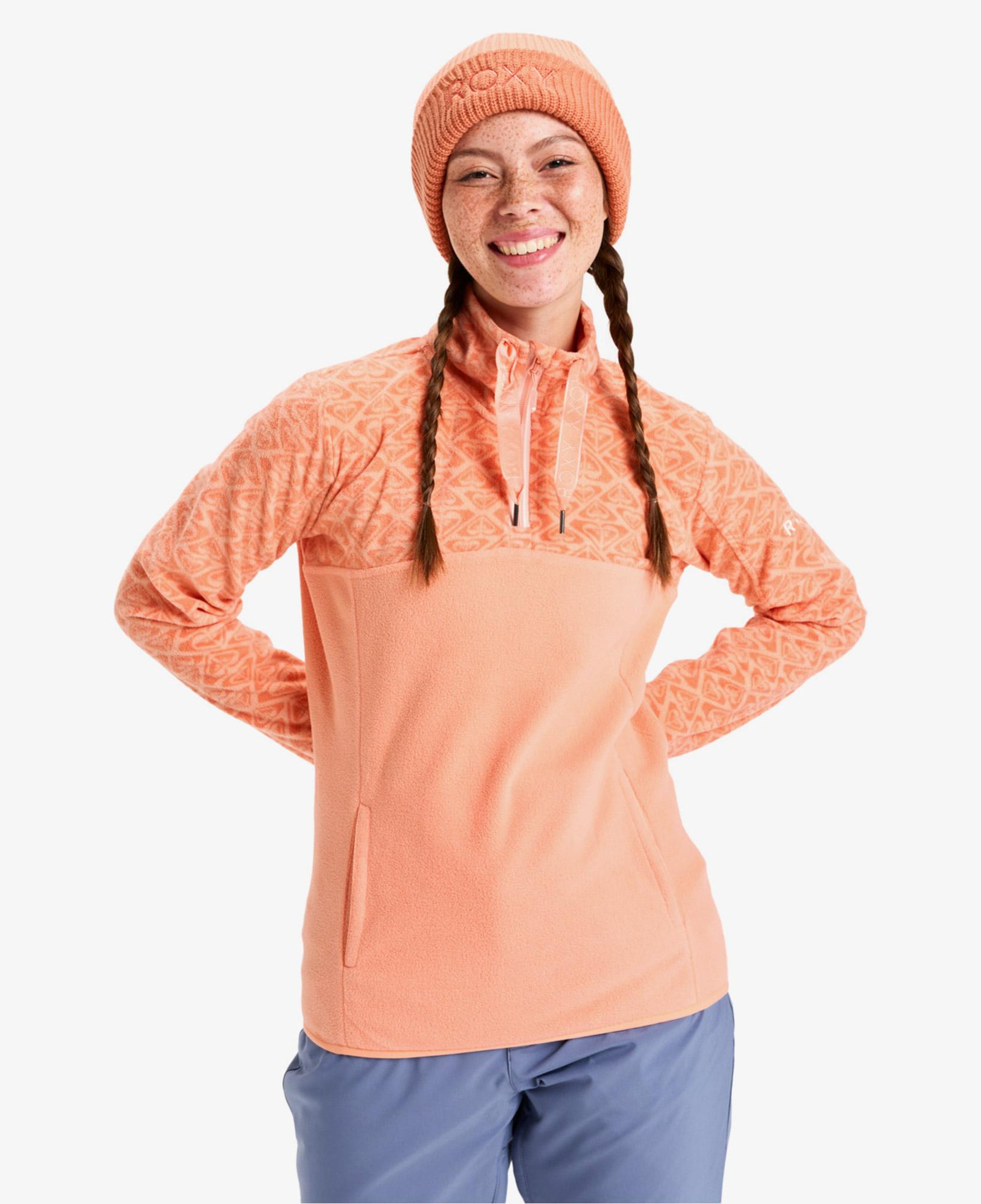 Roxy Sayna Half Zipped Kadın Pembe Polar Üst