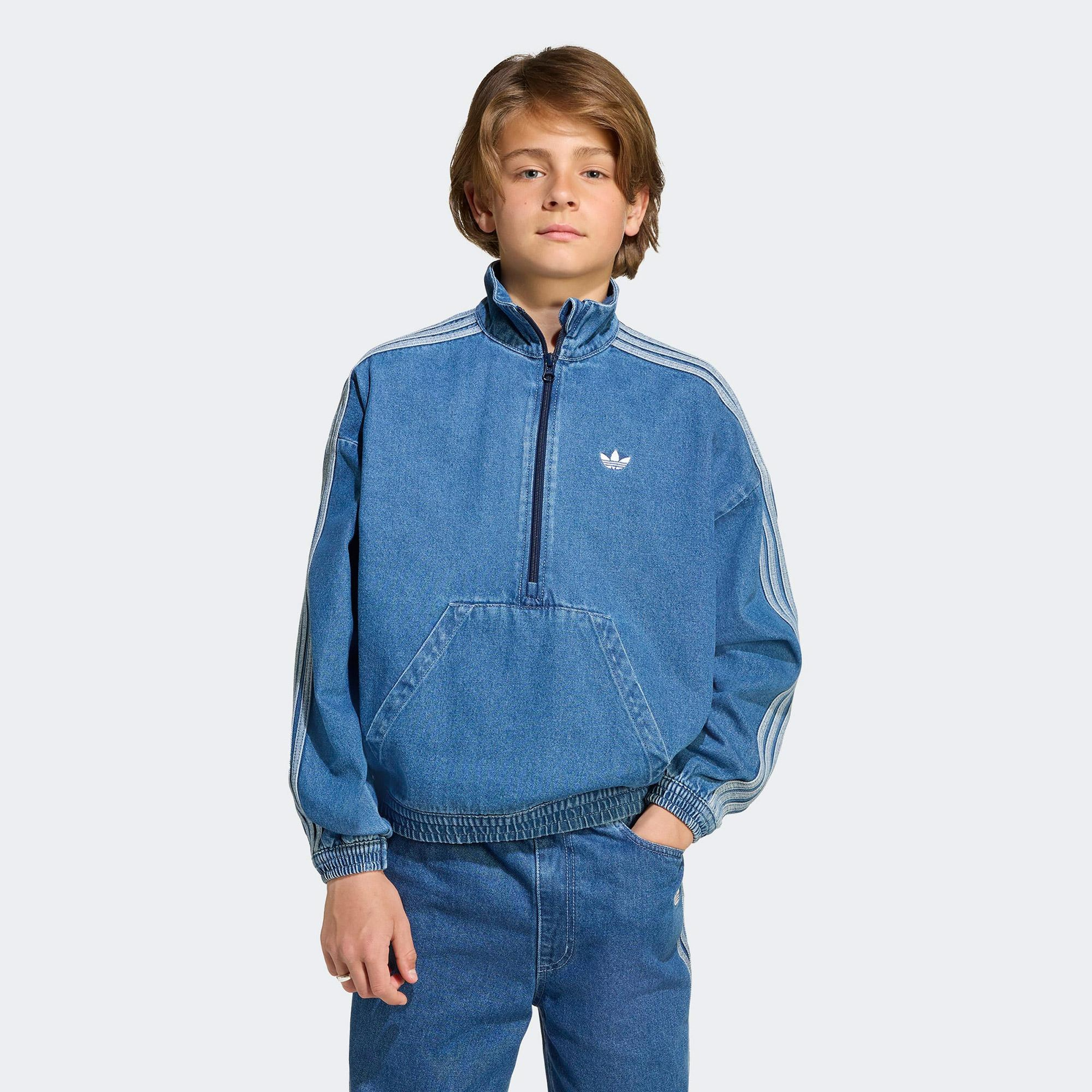 adidas Jacket Çocuk Mavi Ceket