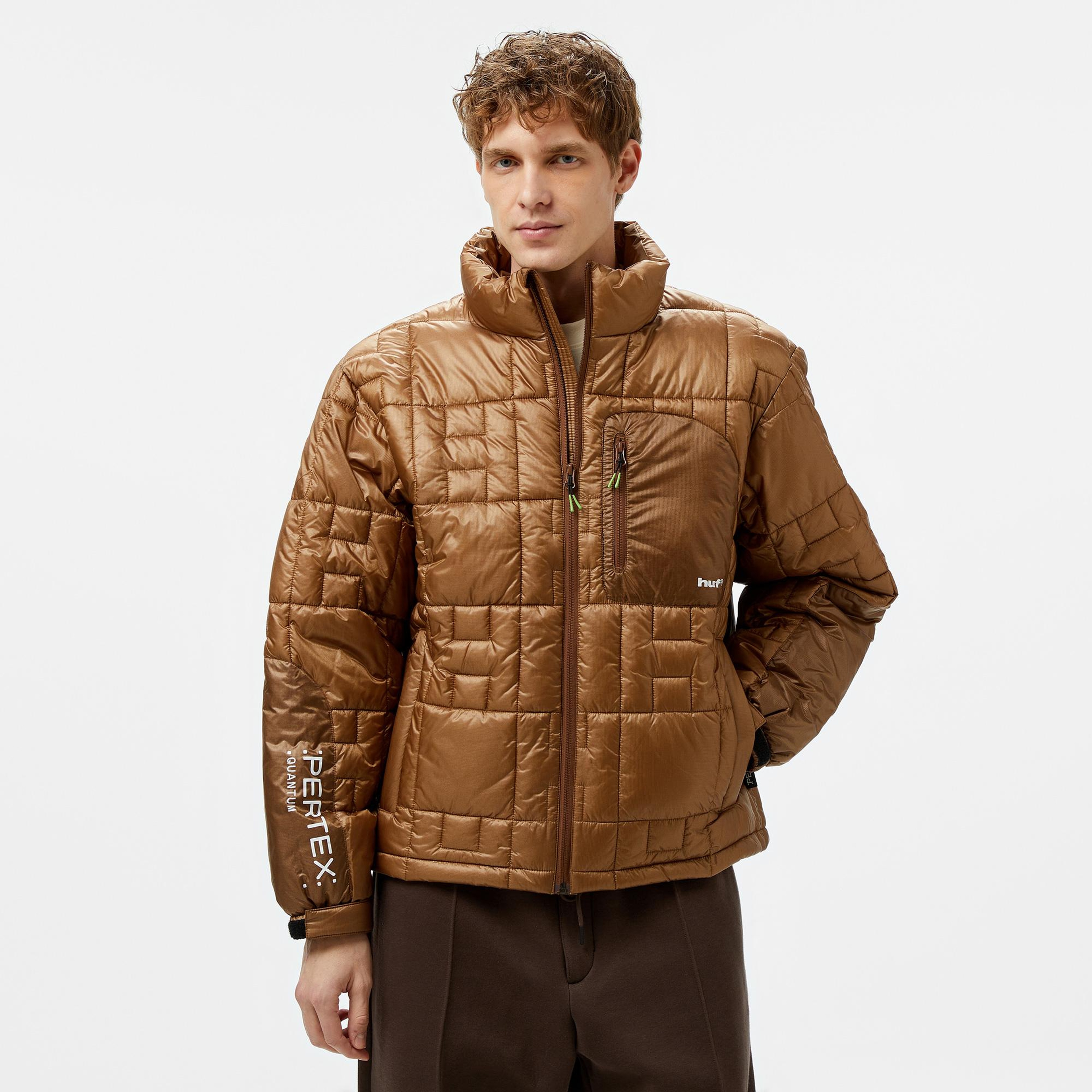 Huf Pertex Puffer Erkek Kahverengi Mont