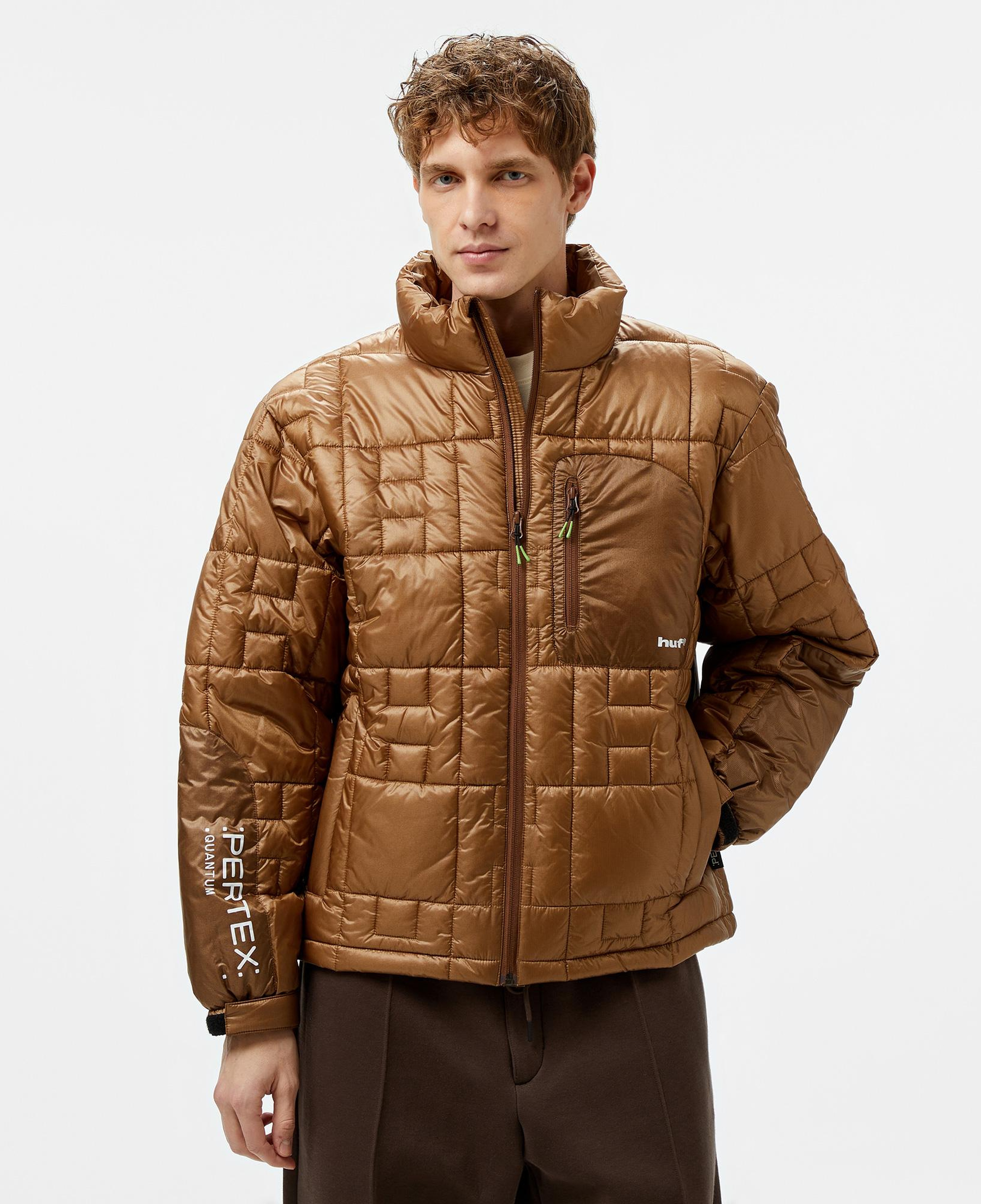 Huf Pertex Puffer Erkek Kahverengi Mont