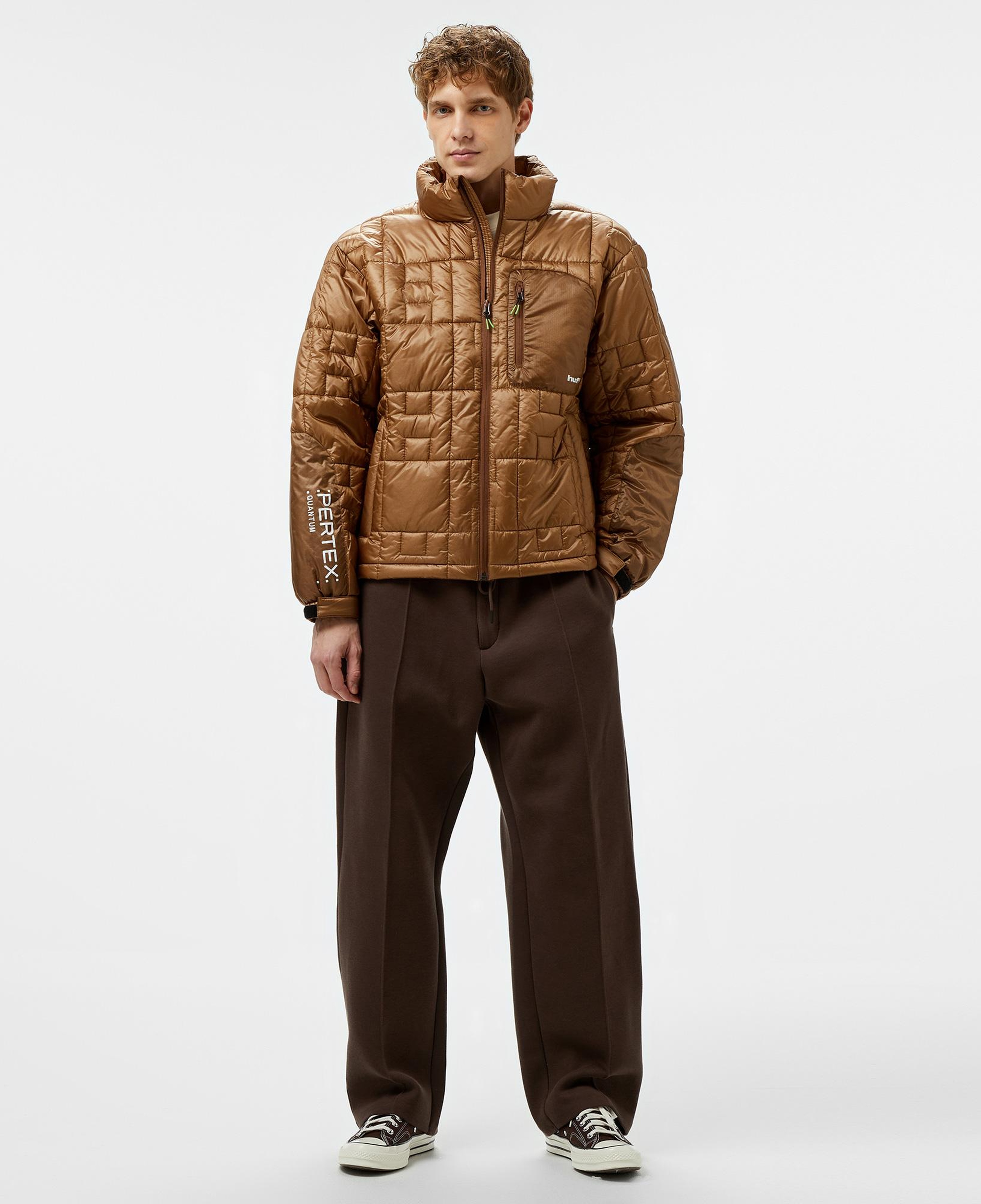 Huf Pertex Puffer Erkek Kahverengi Mont