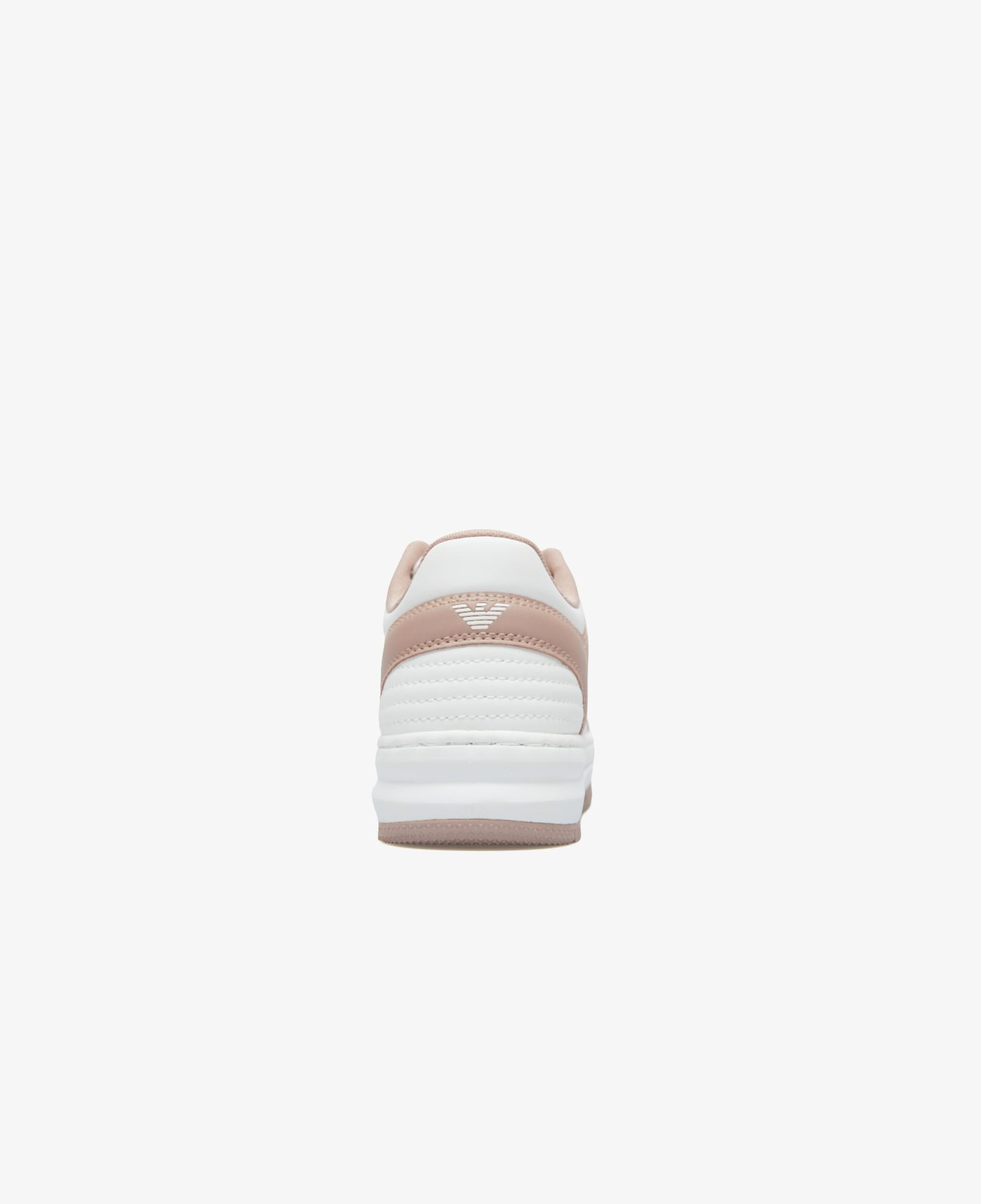 Emporio Armani Kadın Beyaz/Kahverengi Sneaker