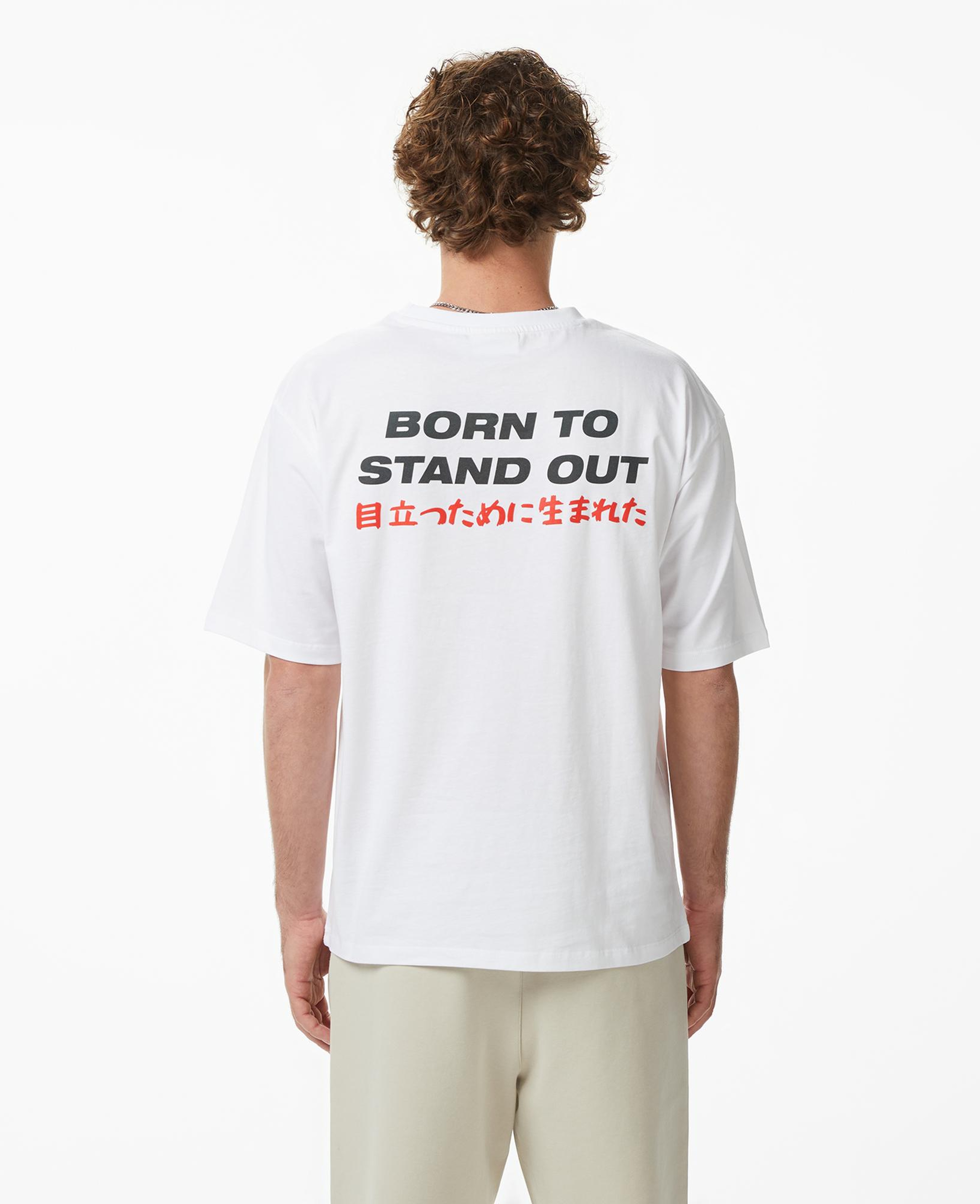 UNITED4 Regular Fit Erkek Beyaz T-Shirt