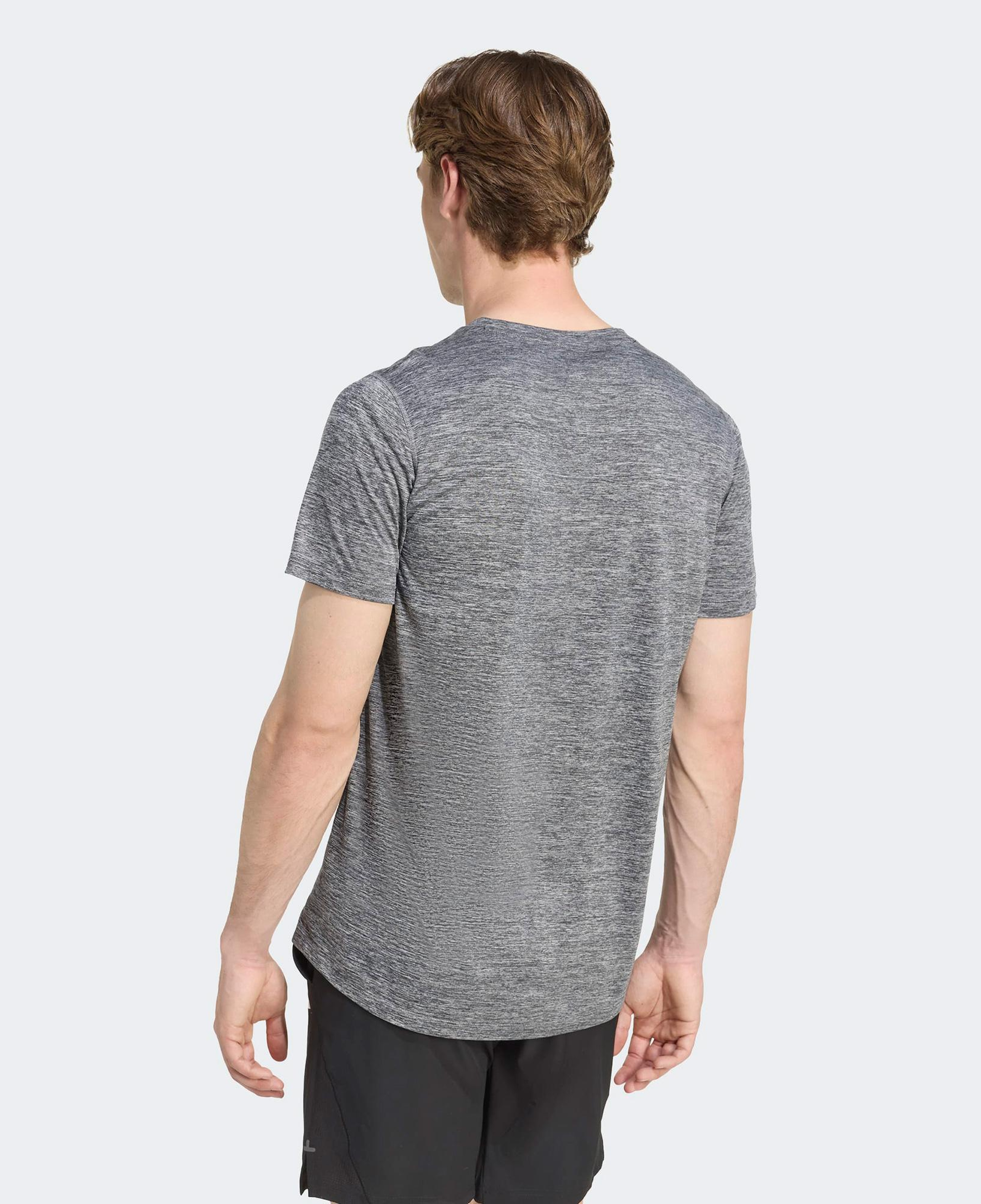 adidas Own The Run Melange Erkek Gri Koşu T-Shirt