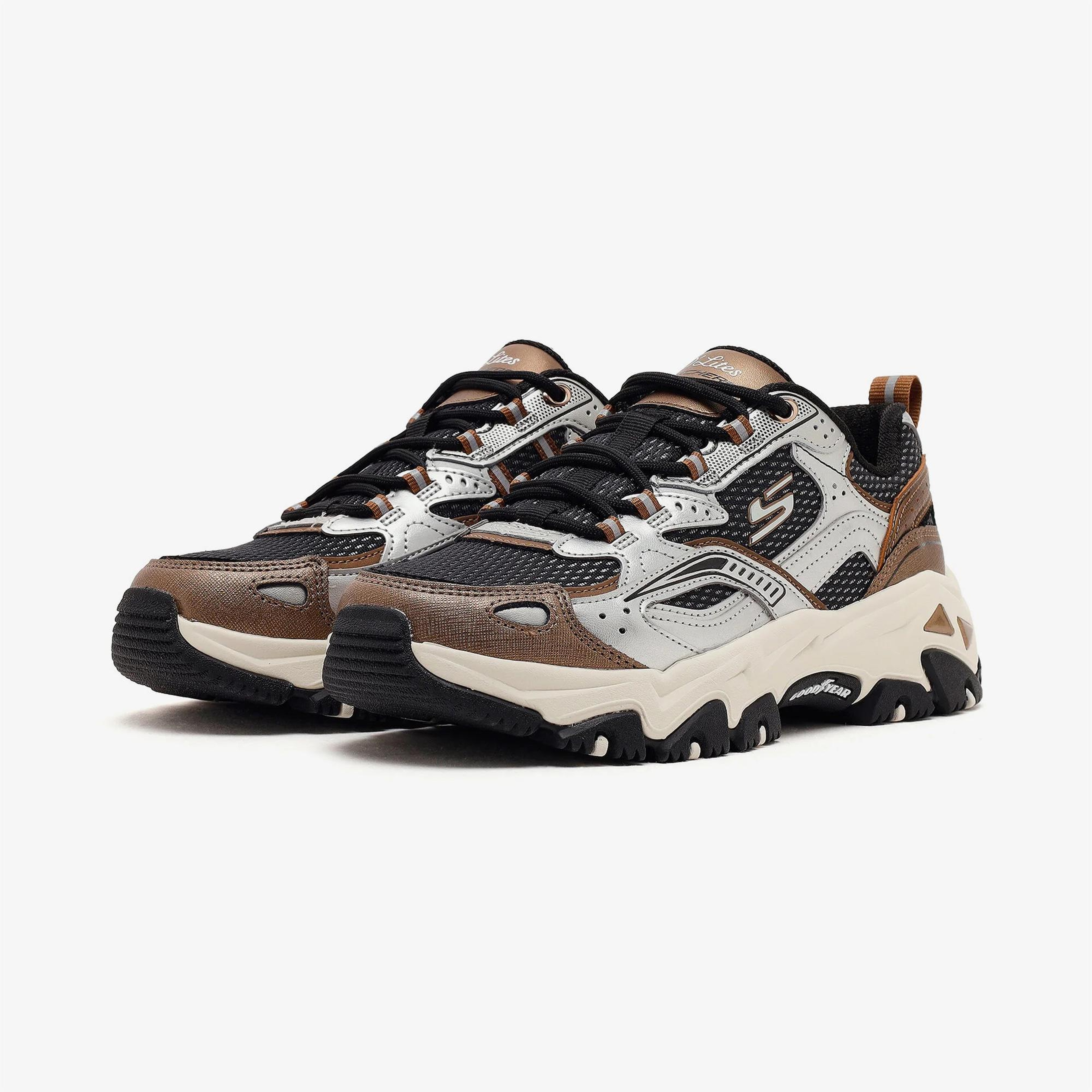 Skechers D'Lites Hiker Kadın Gri Spor Ayakkabı