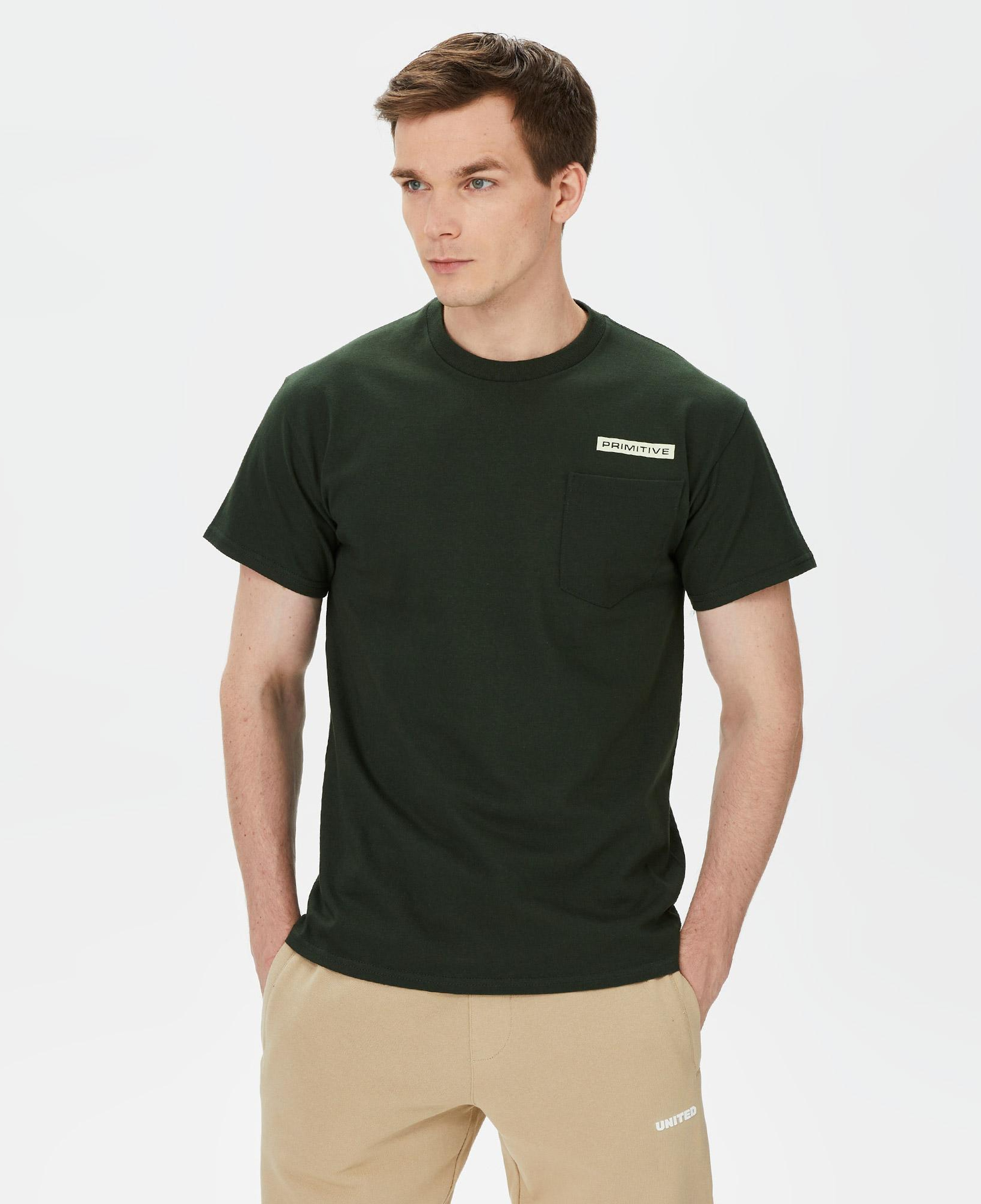 Primitive Cosmopolitan Pocket Erkek Yeşil T-Shirt