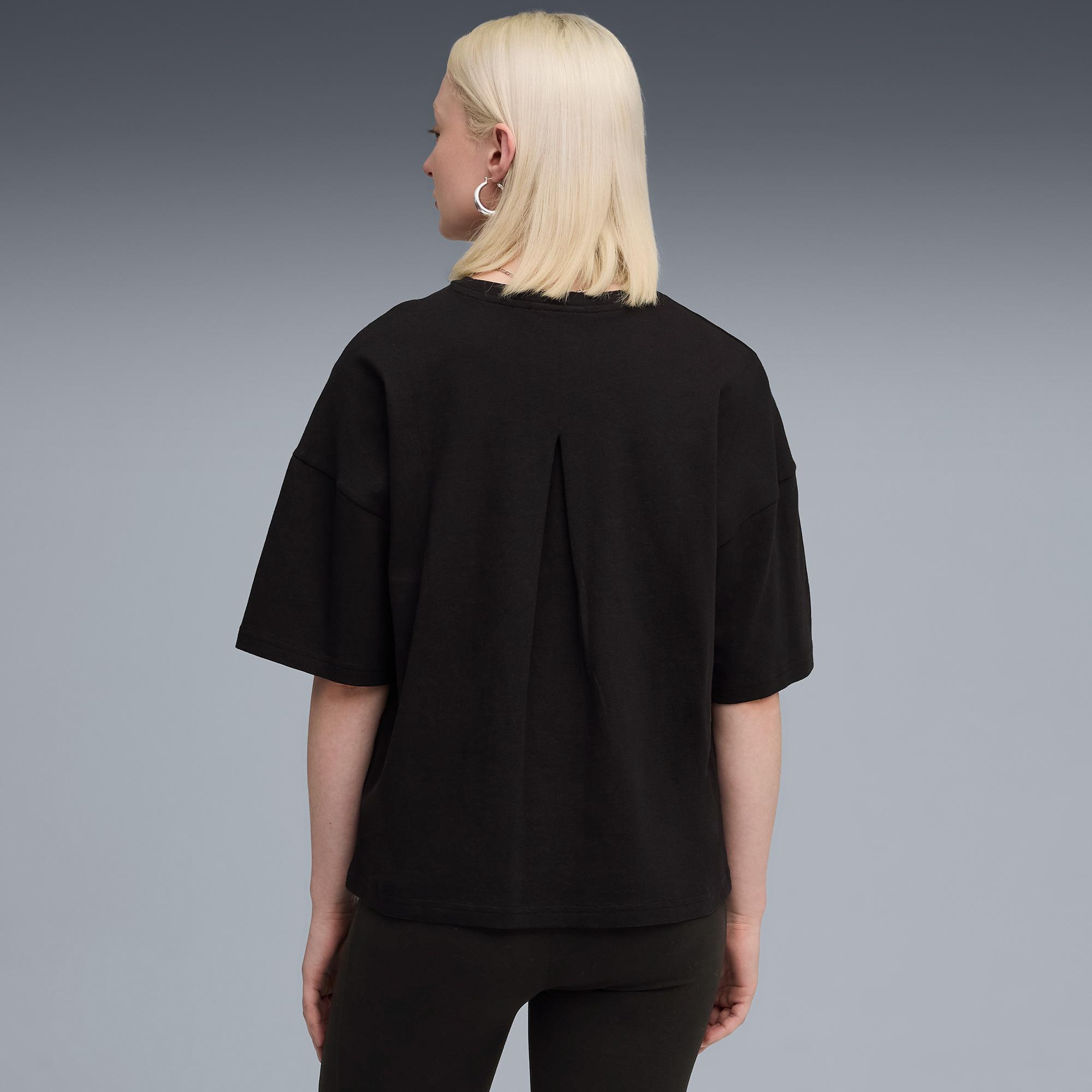 Puma Her Oversized  Kadın Siyah T-Shirt