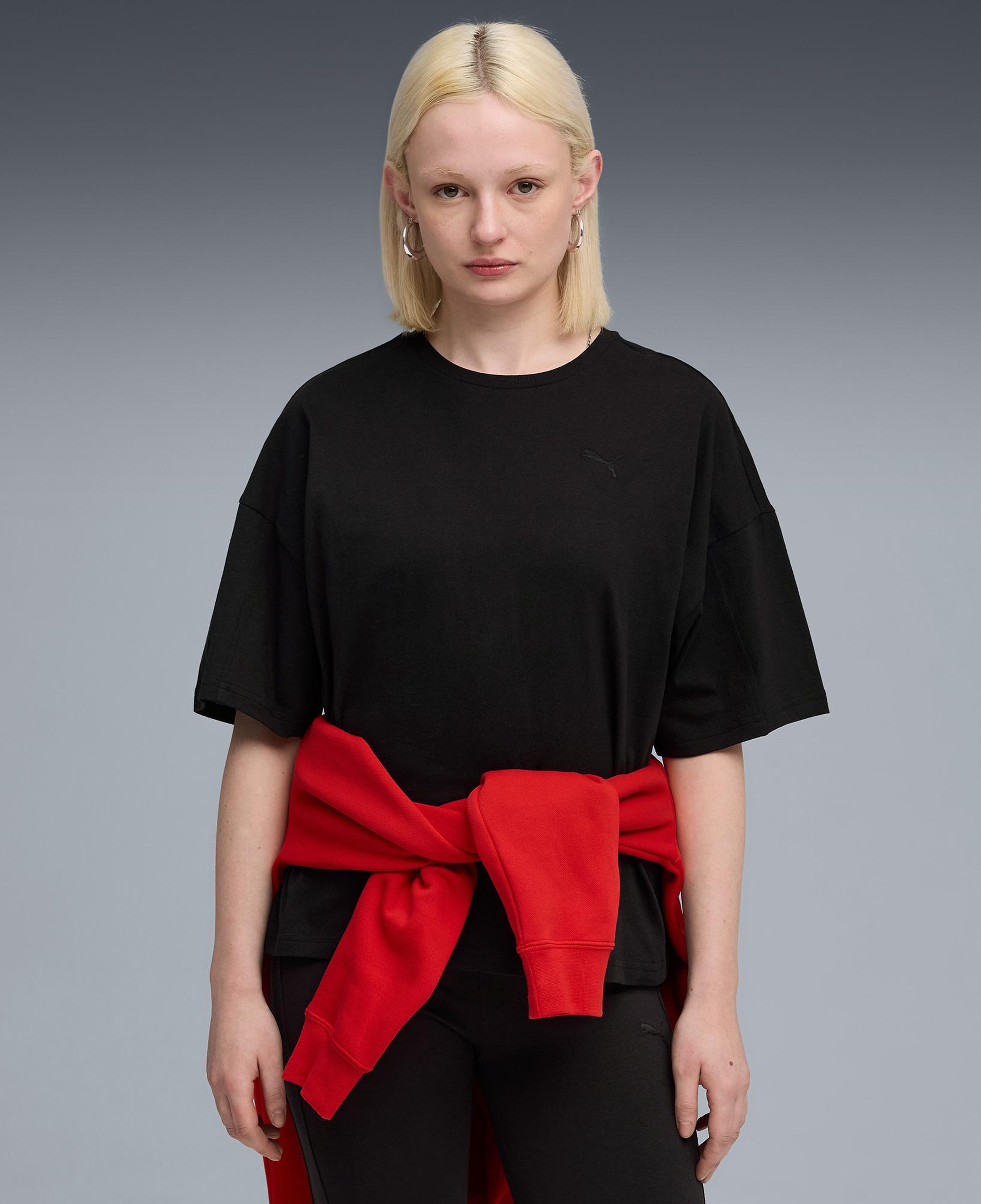 Puma Her Oversized Kadın Siyah T-Shirt