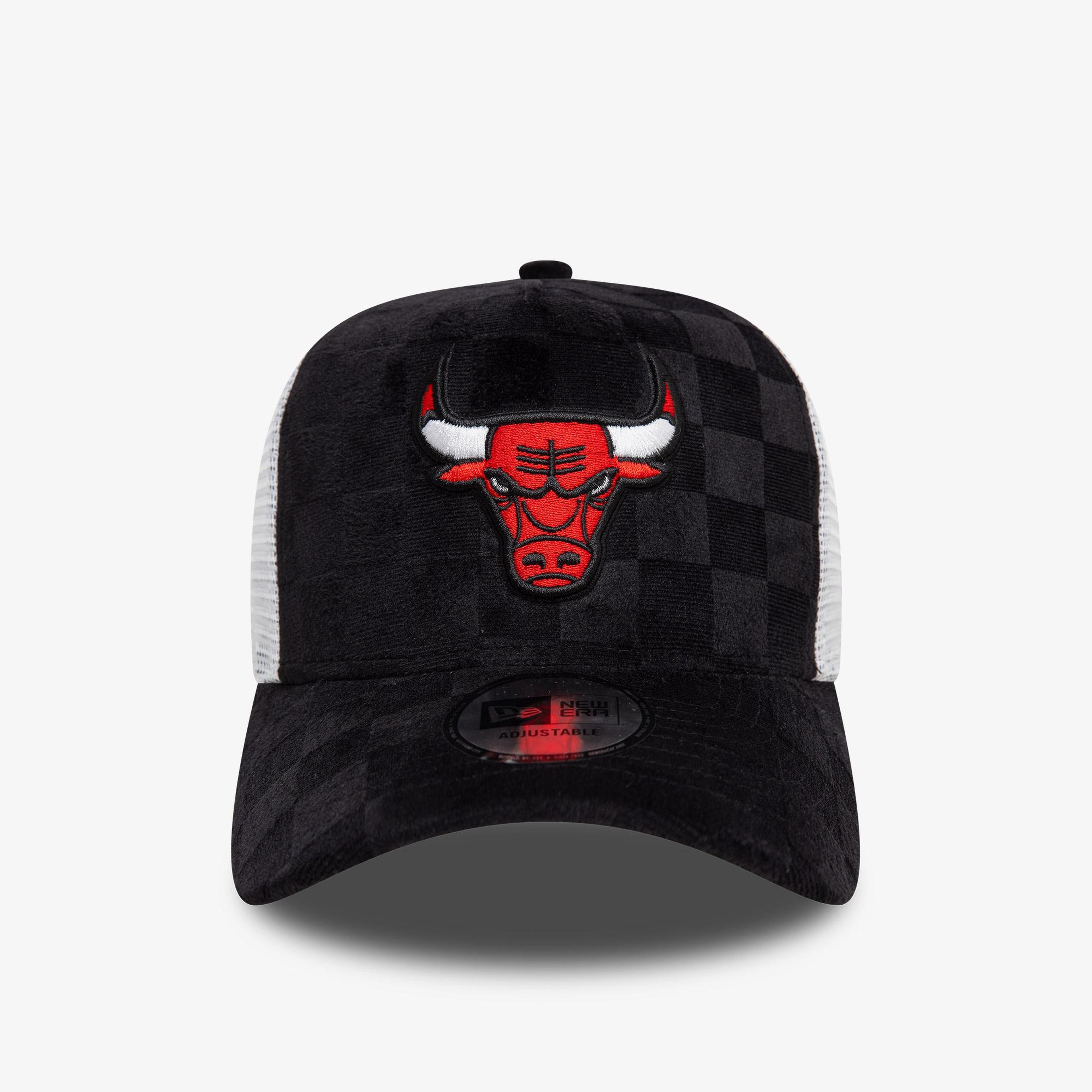 New Era Tonal Check 9Forty Chicago Bulls Unisex Siyah Şapka