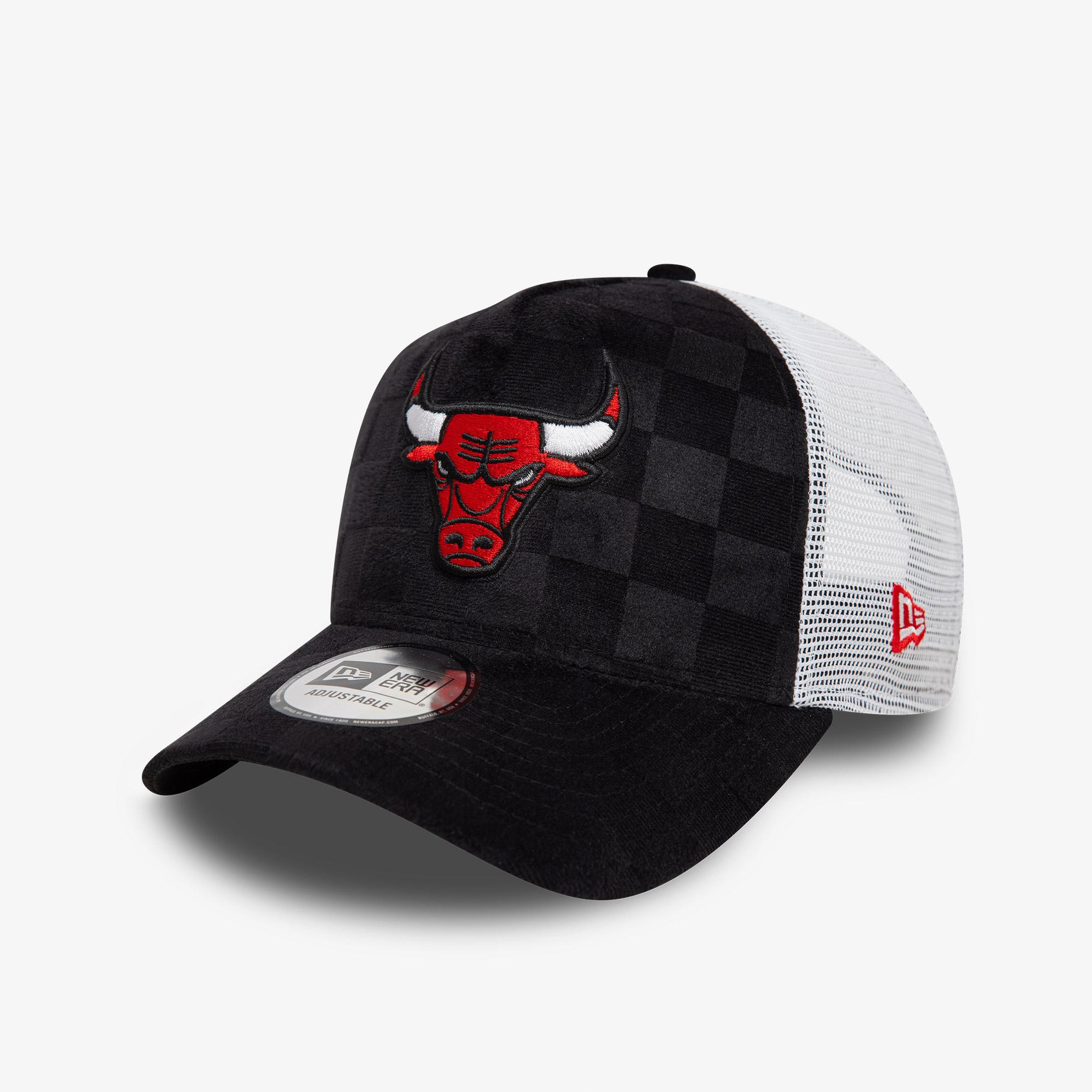 New Era Tonal Check 9Forty Chicago Bulls Unisex Siyah Şapka