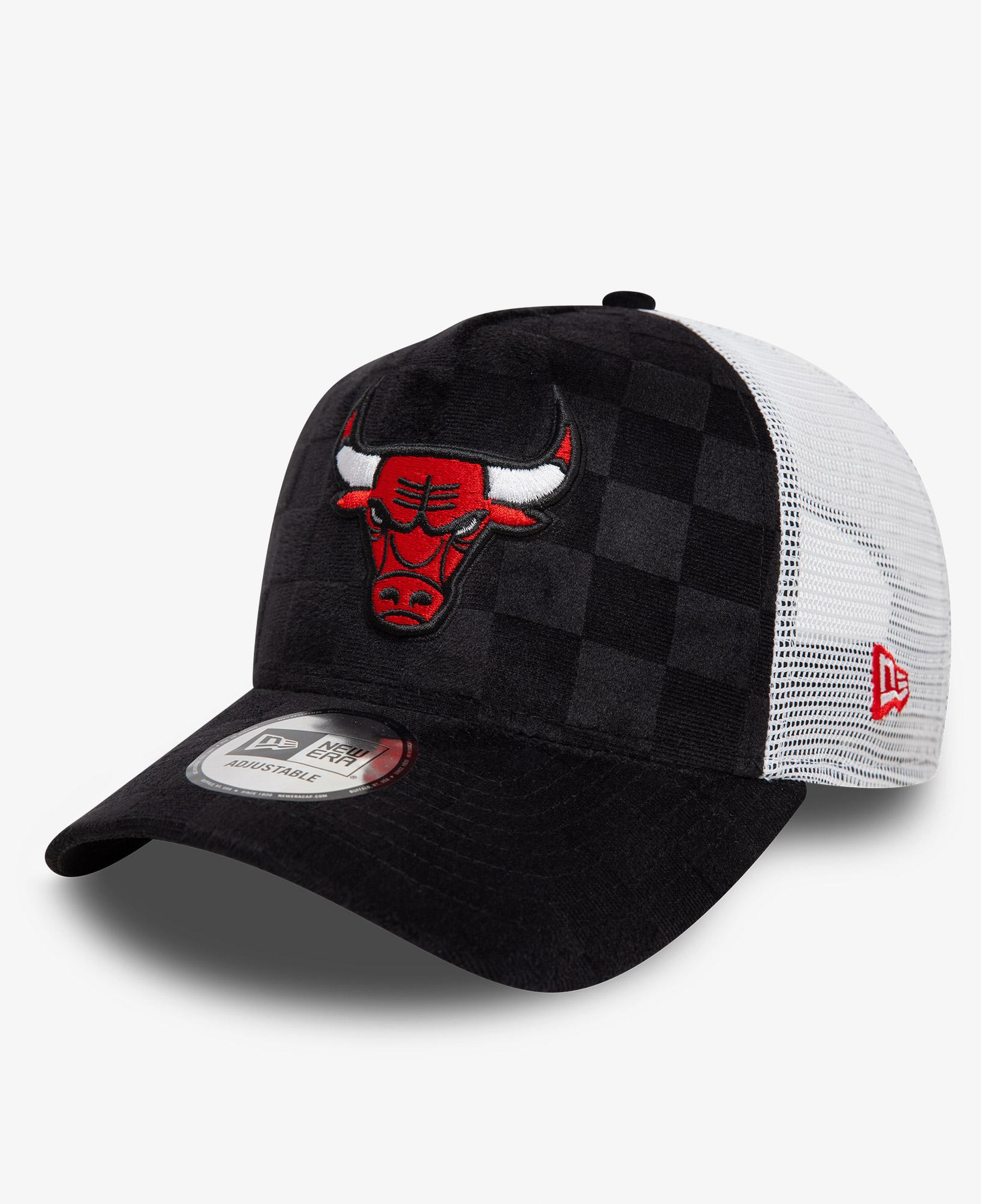 New Era Tonal Check 9Forty Chicago Bulls Unisex Siyah Şapka