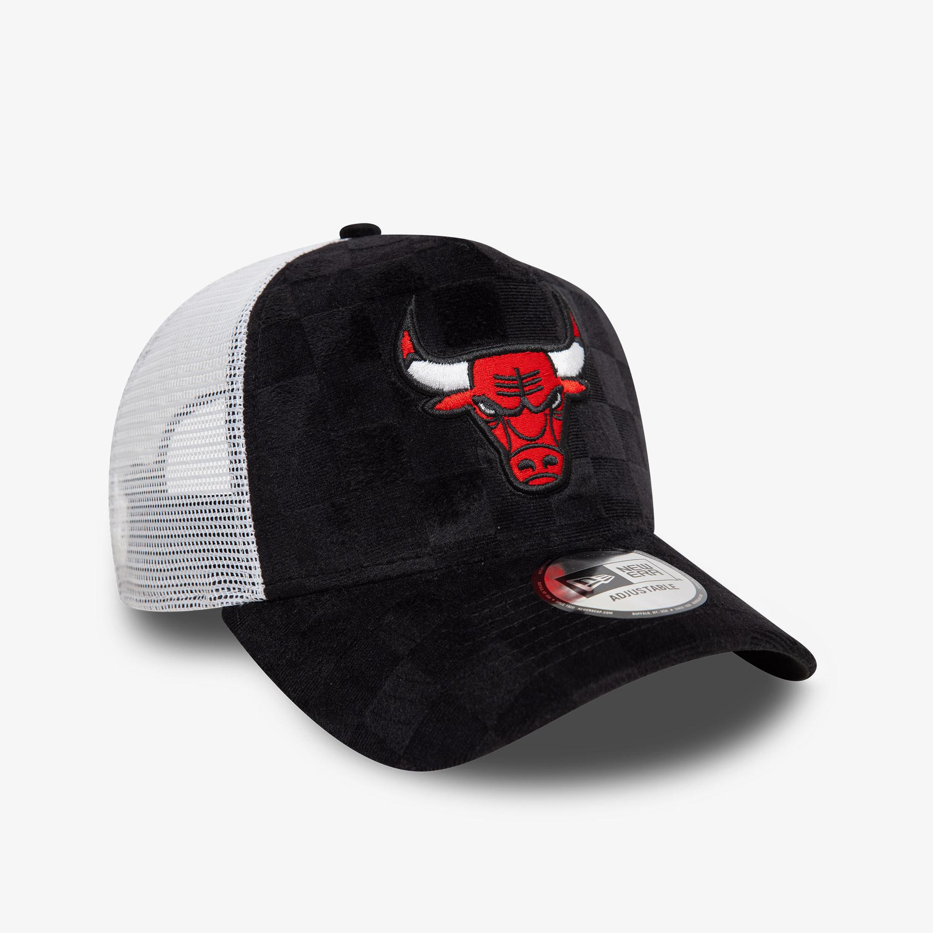 New Era Tonal Check 9Forty Chicago Bulls Unisex Siyah Şapka