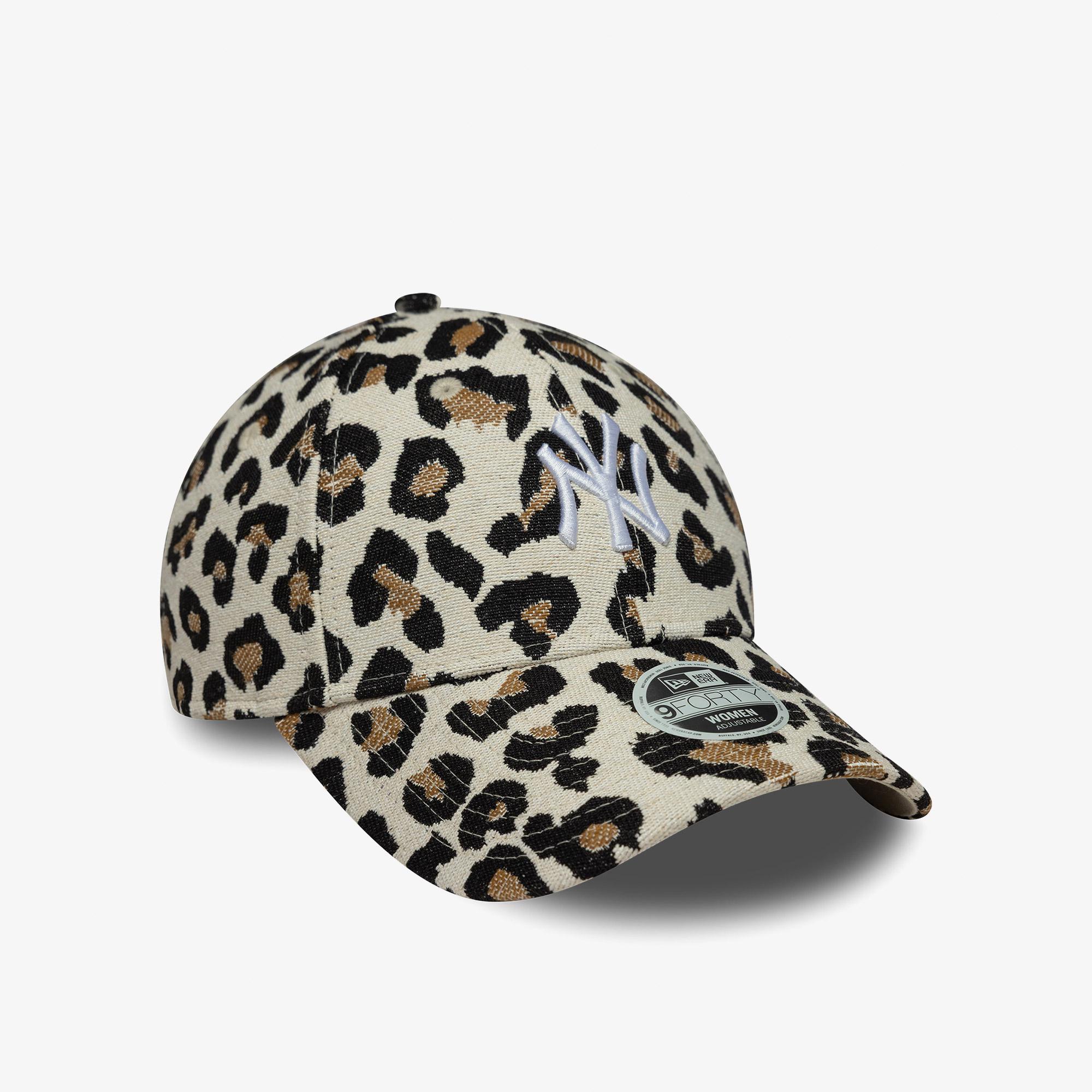 New Era Leopard Mid 9Forty Neyyan Kadın Bej Şapka