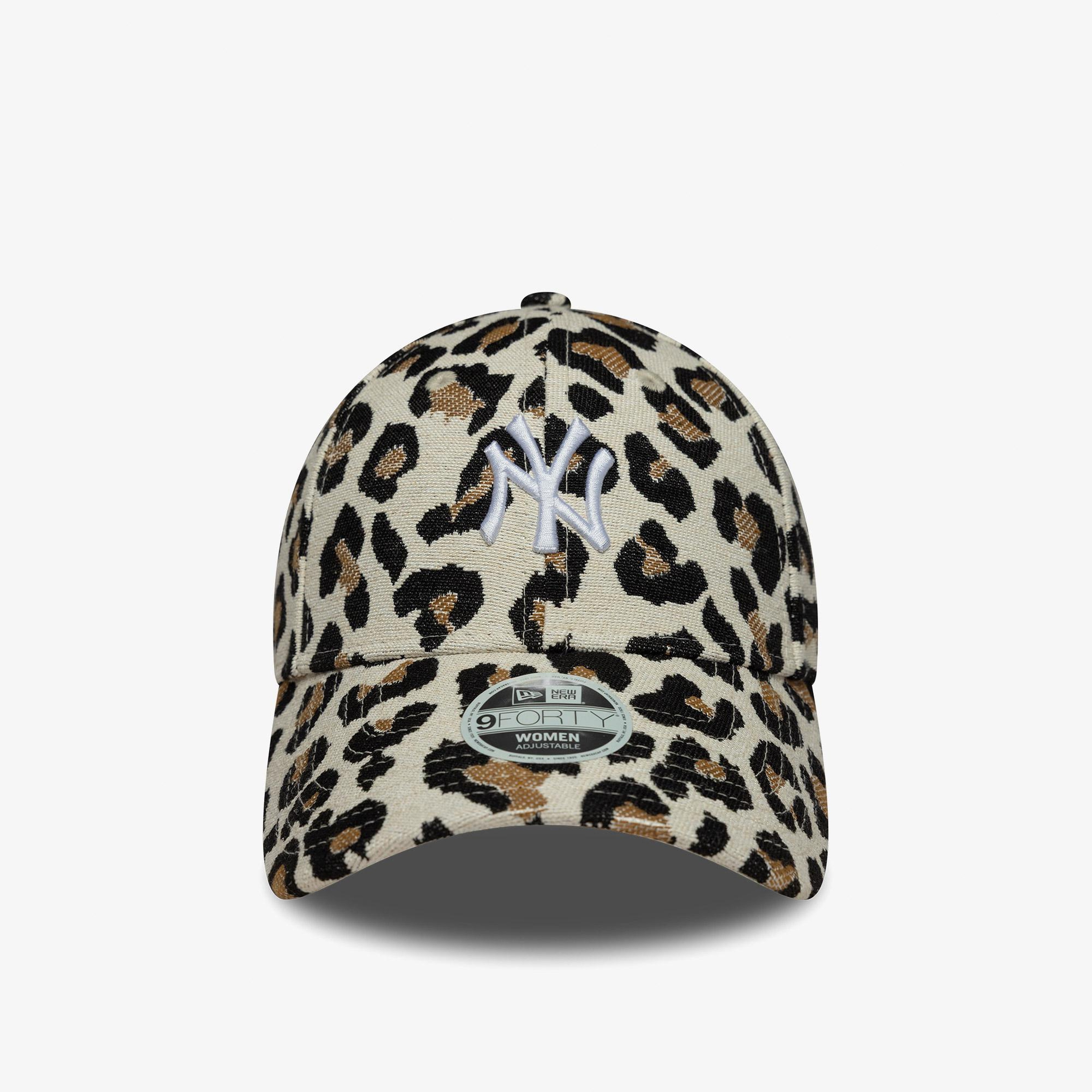 New Era Leopard Mid 9Forty Neyyan Kadın Bej Şapka