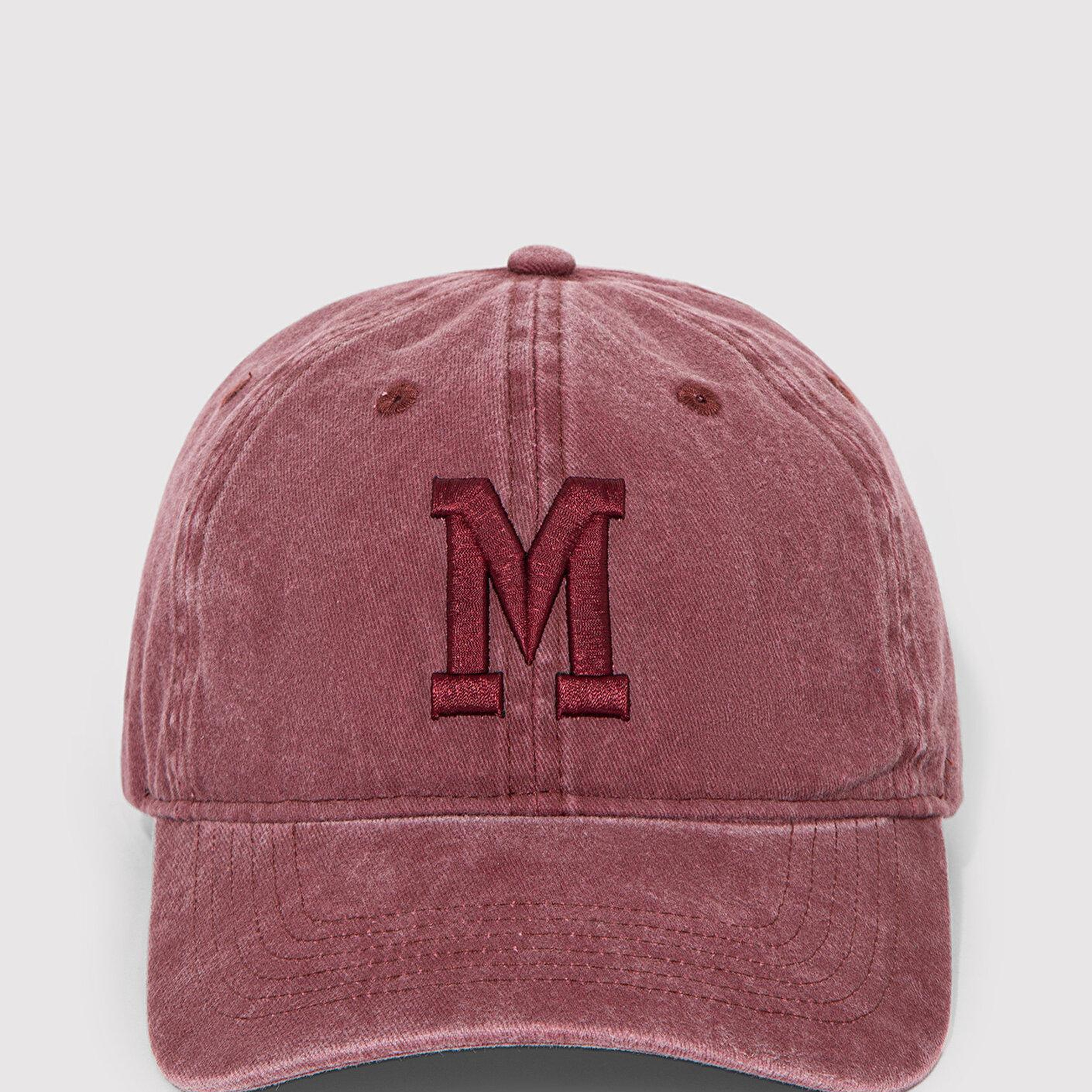 Mavi M Logo Detaylı Bordo Şapka 0911156-34965