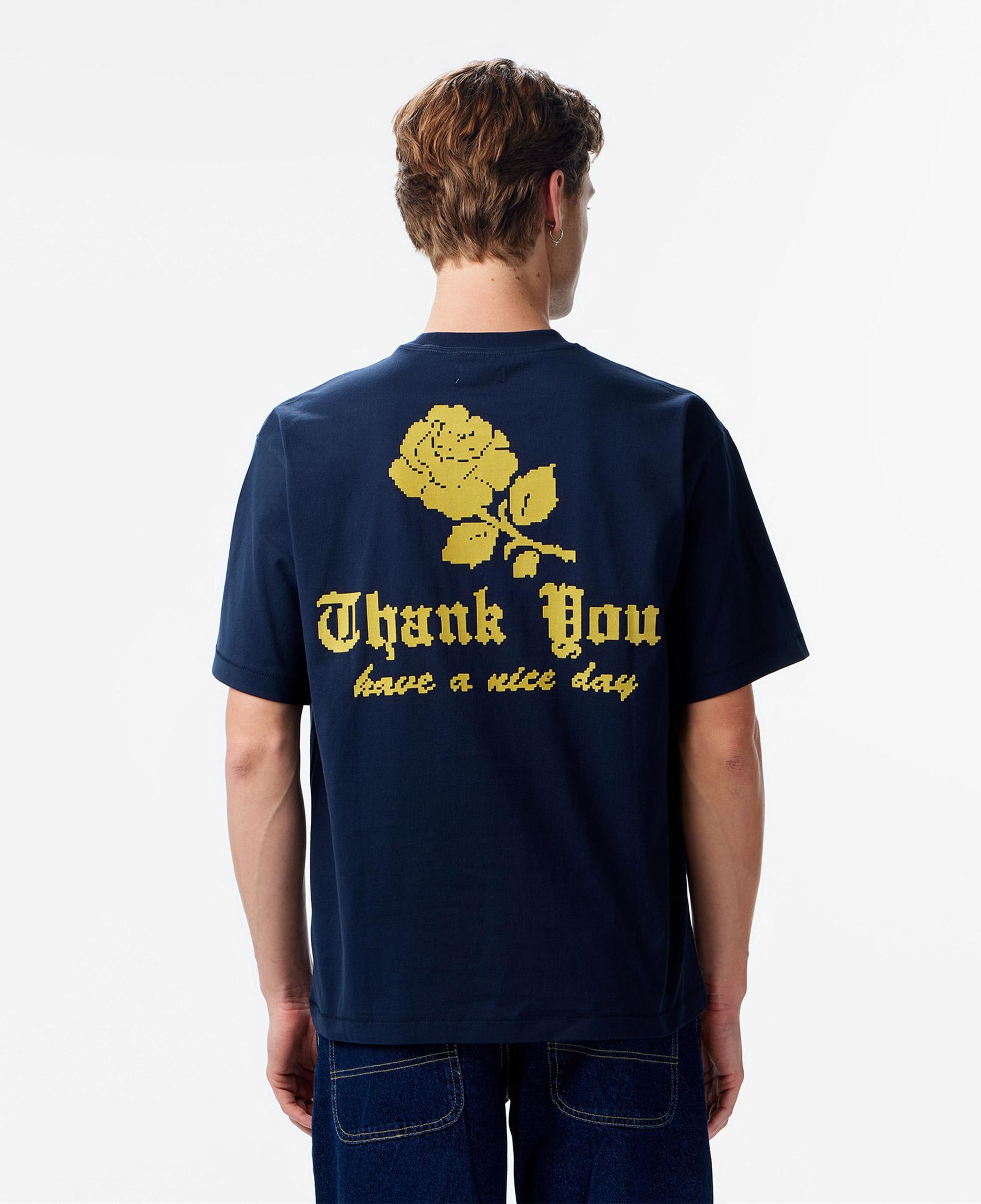 Market Thank You Needlepoint Erkek Lacivert T-Shirt