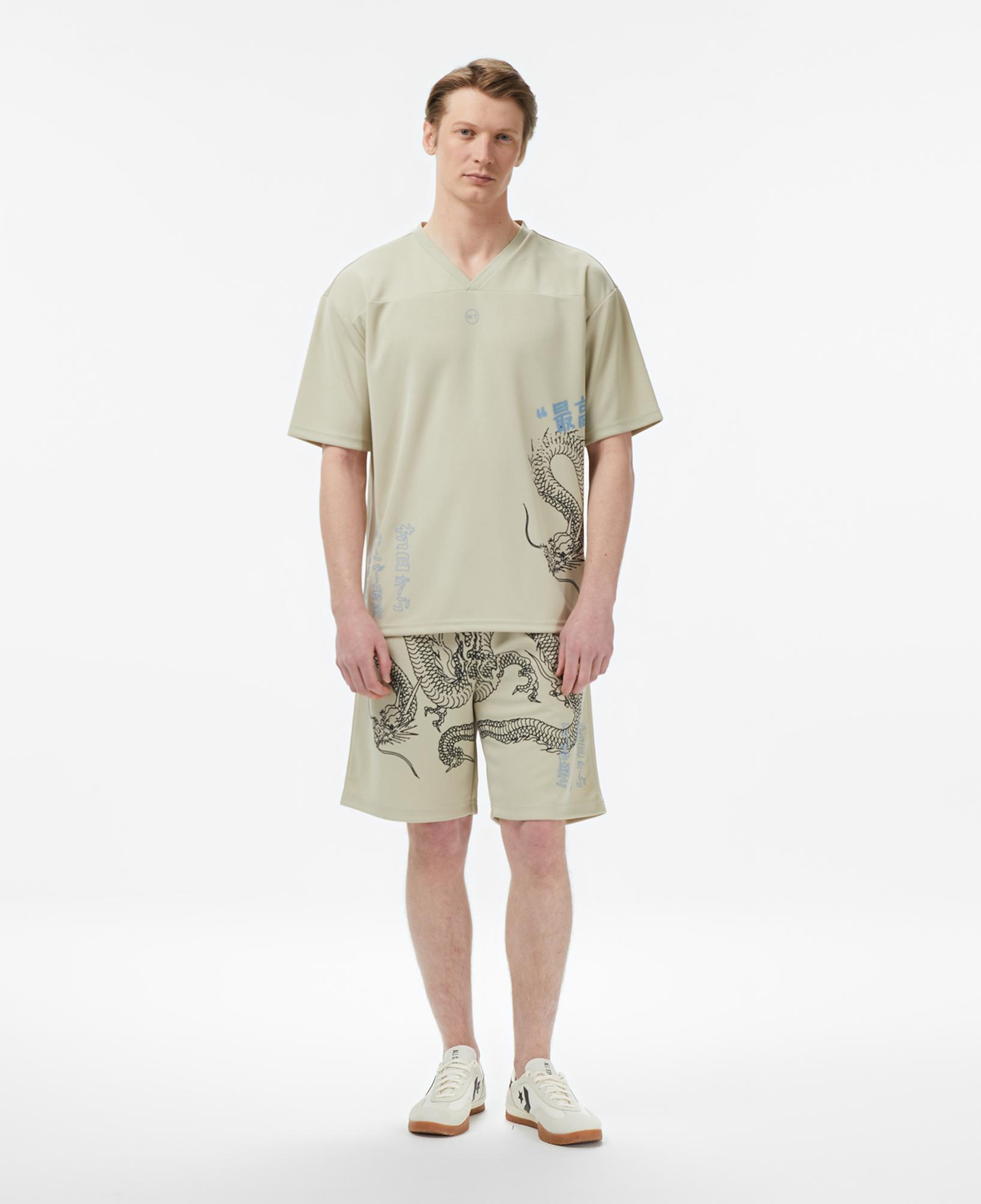 UNITED4 Regular Fit Erkek Krem T-Shirt