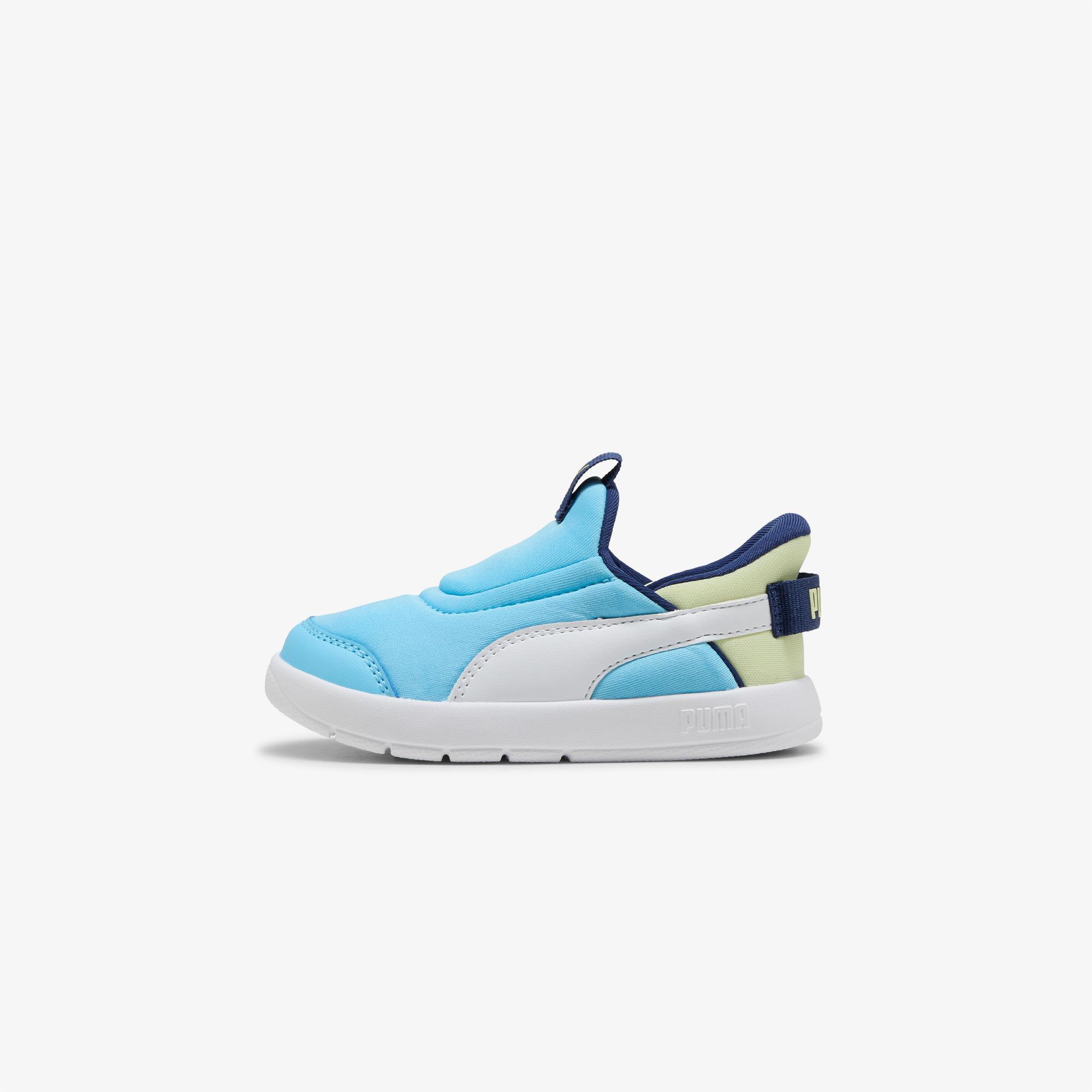 Puma Courtflex V3 Sliptech Çocuk Mavi Spor Ayakkabı