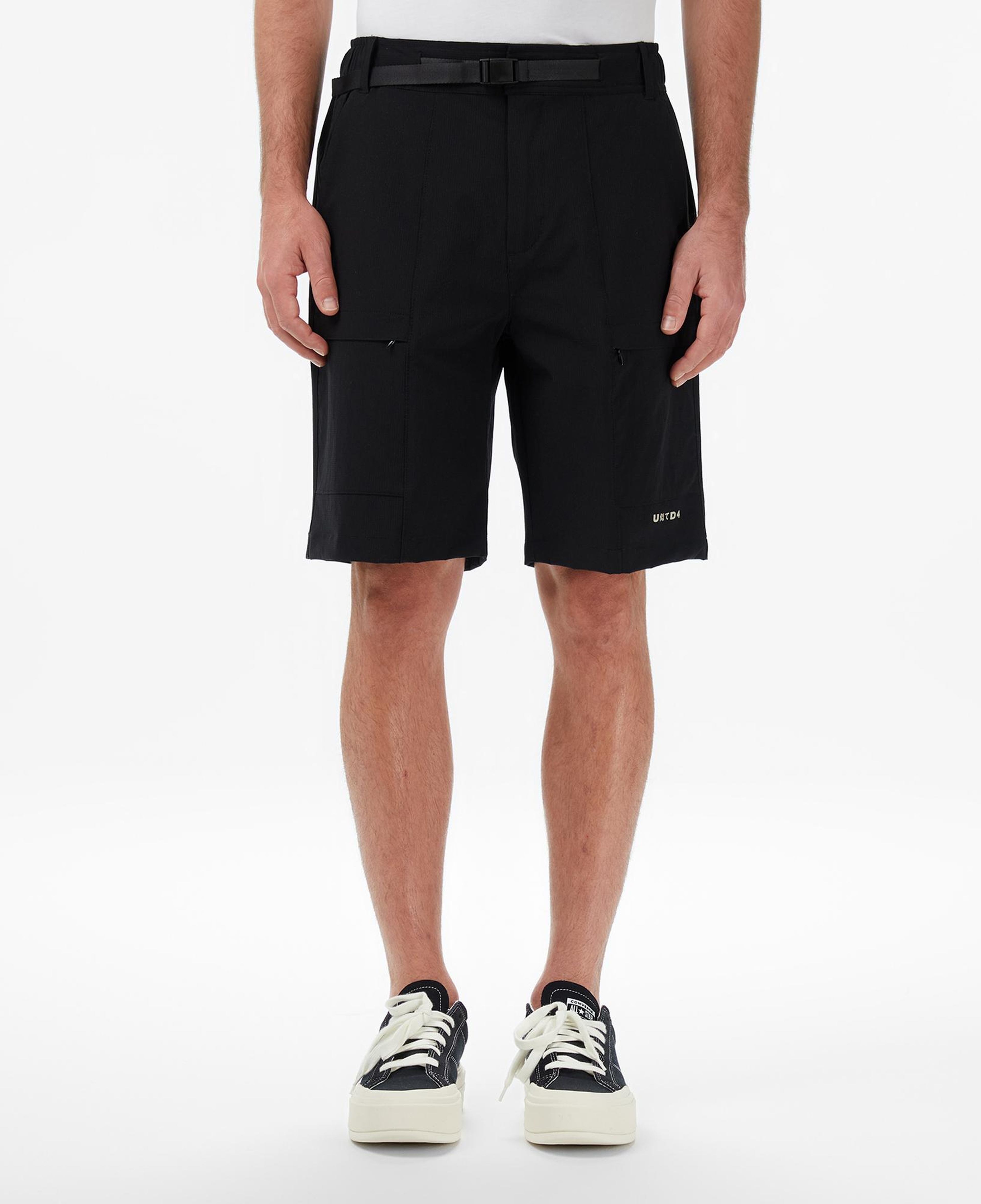 UNITED4 Slim Fit Erkek Siyah Şort