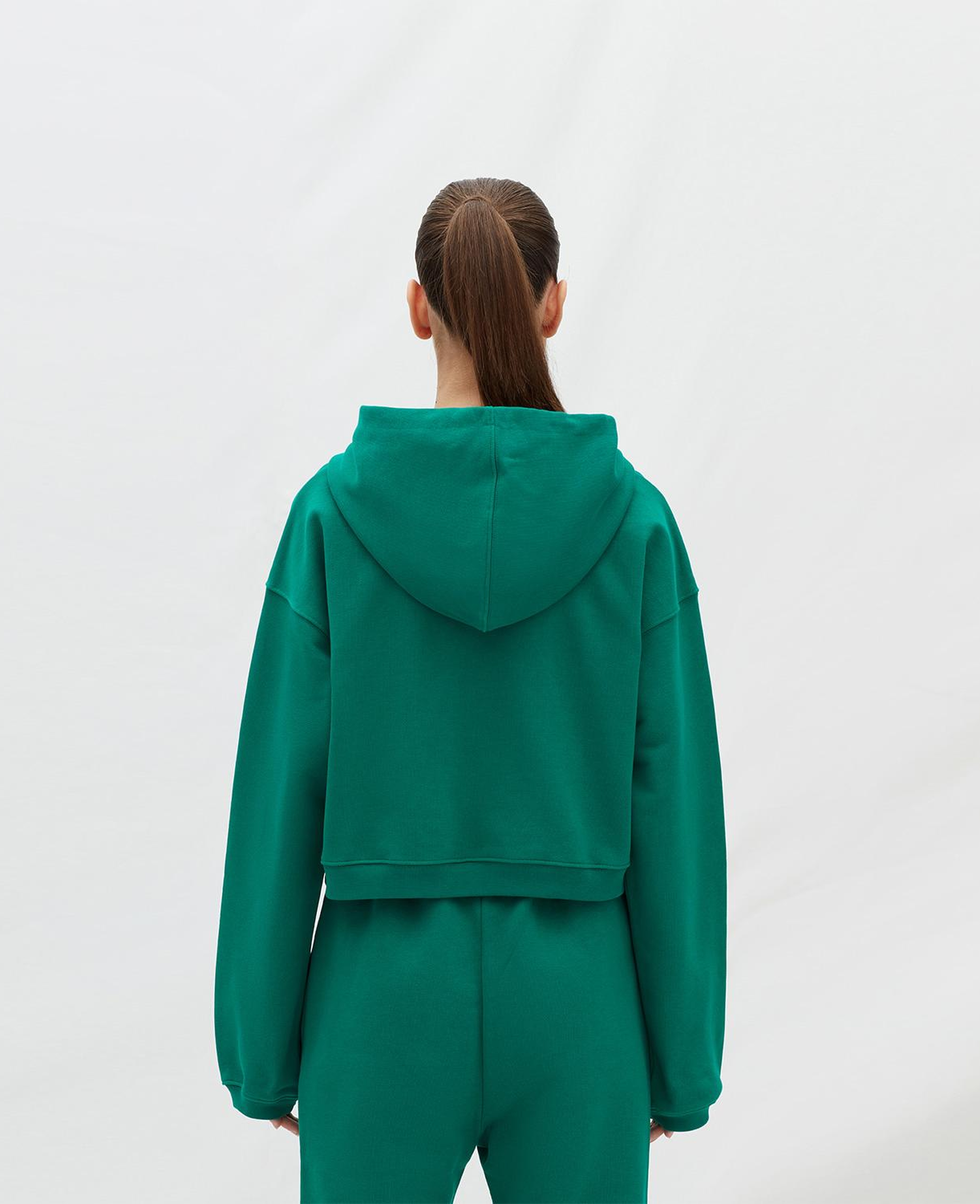 Les Benjamins Essentials Kadın Yeşil Hoodie