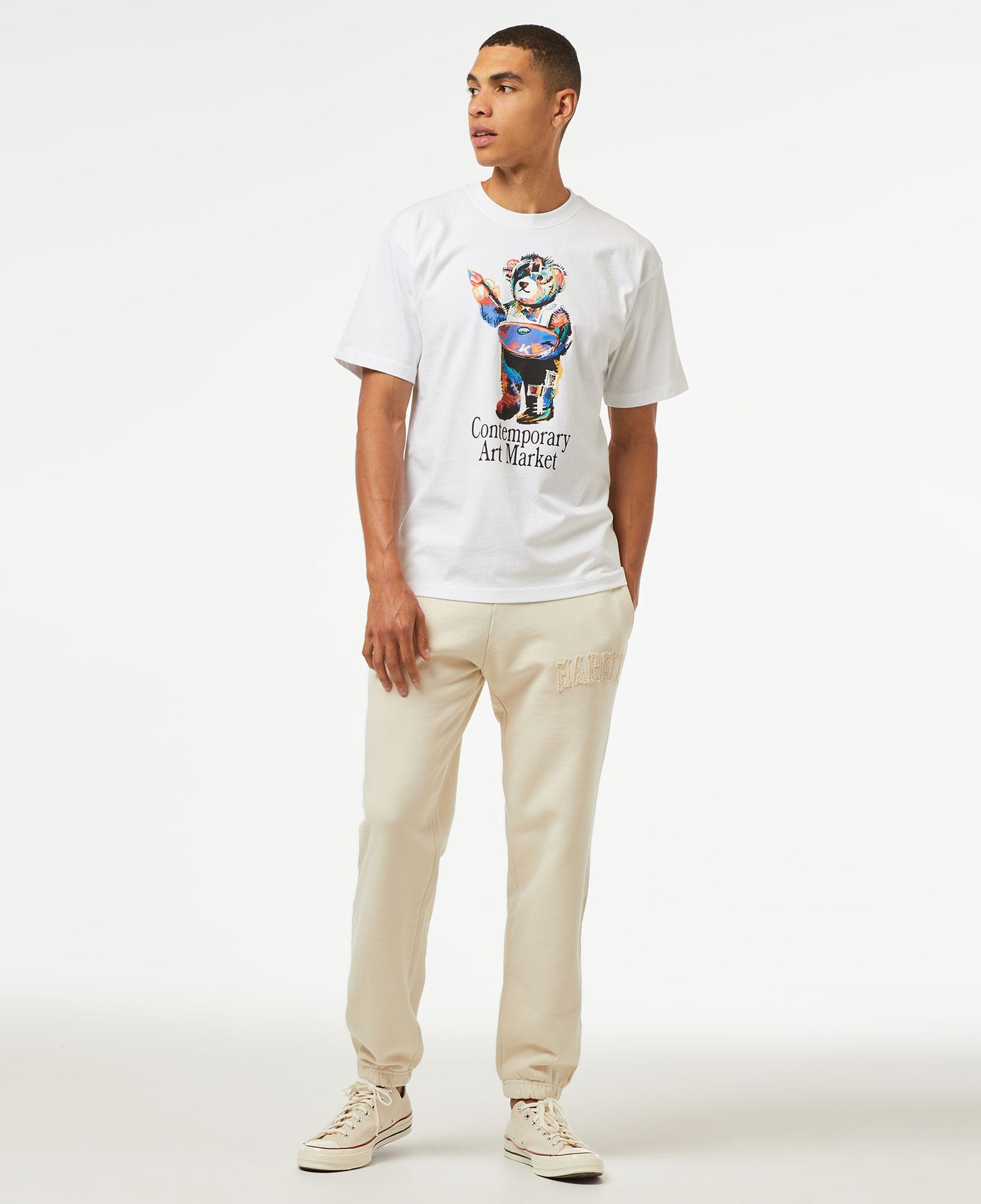 Market Art Market Bear Erkek Beyaz T-Shirt