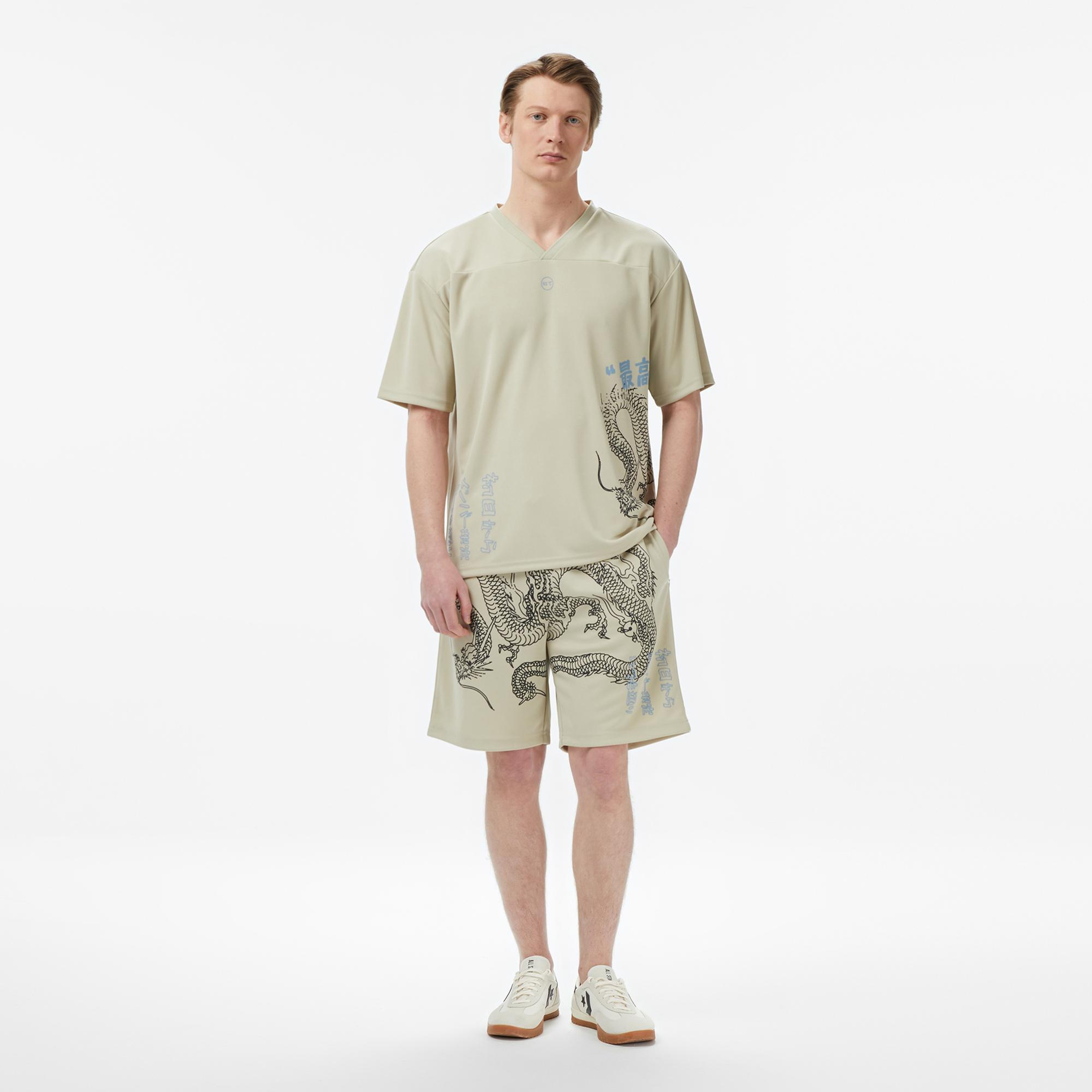 UNITED4 Regular Fit Erkek Krem Şort