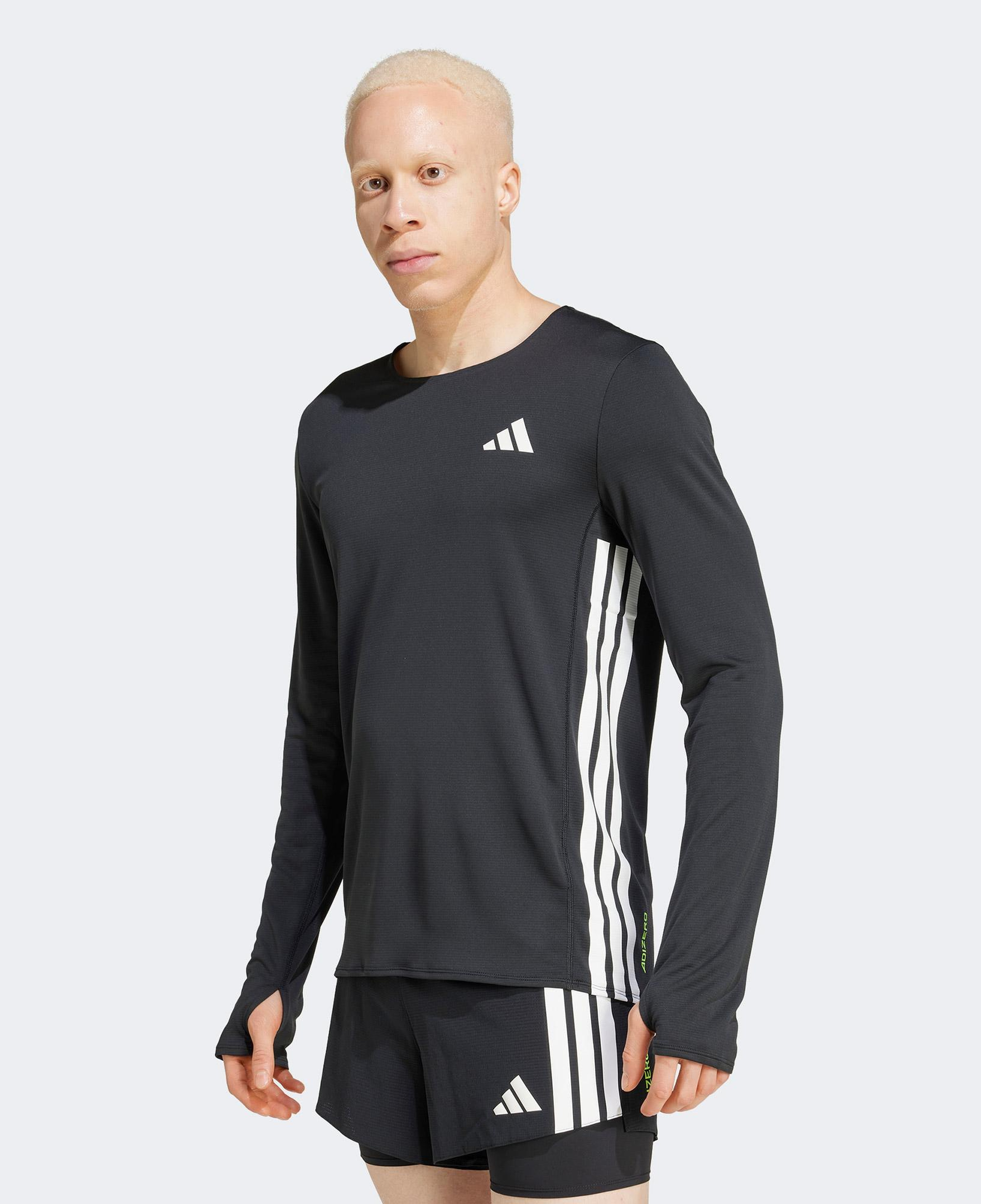 adidas Adizero Erkek Siyah Koşu T-Shirt