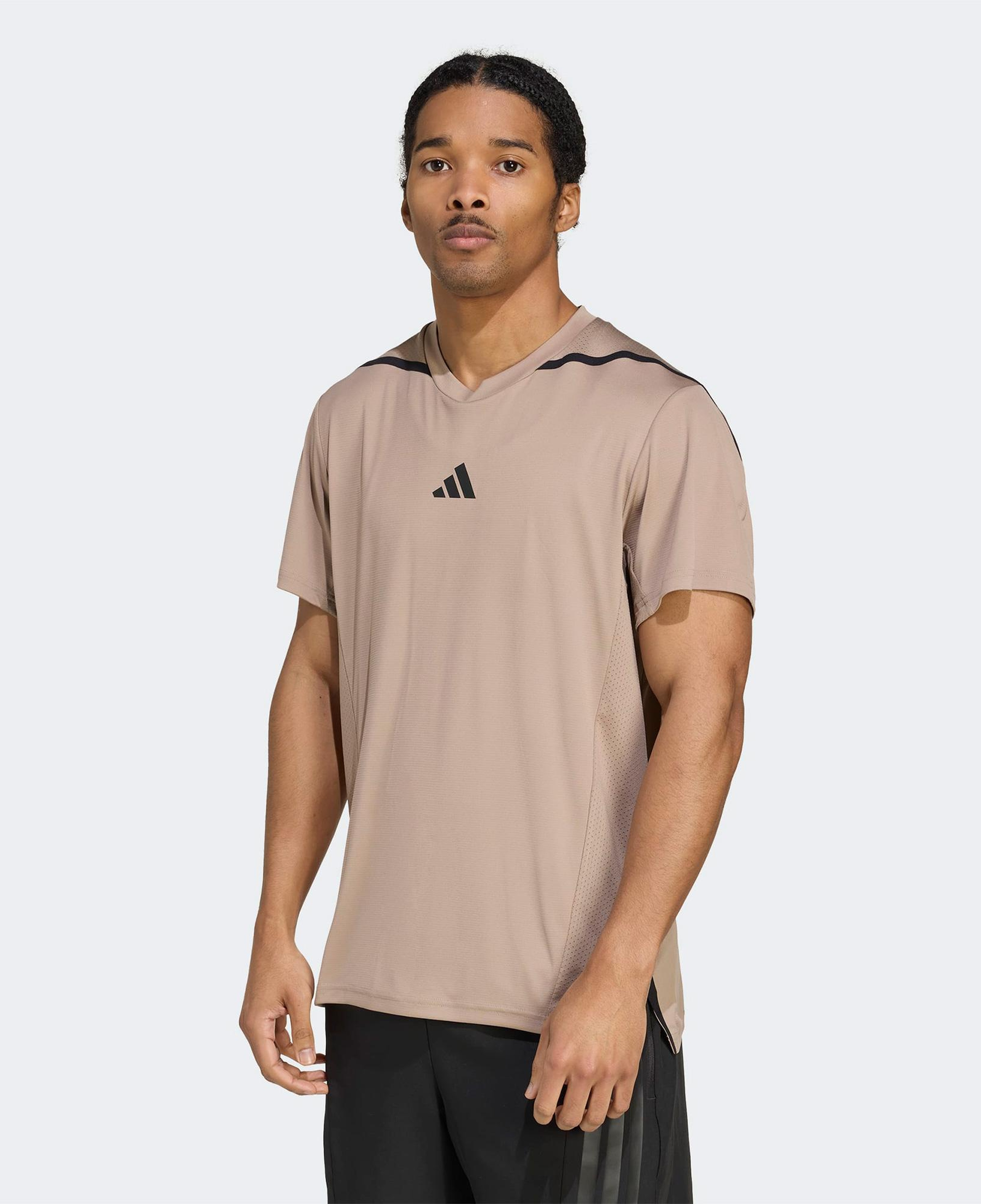 adidas Designed For Training Pro Series Erkek Kahverengi Antrenman T-Shirt